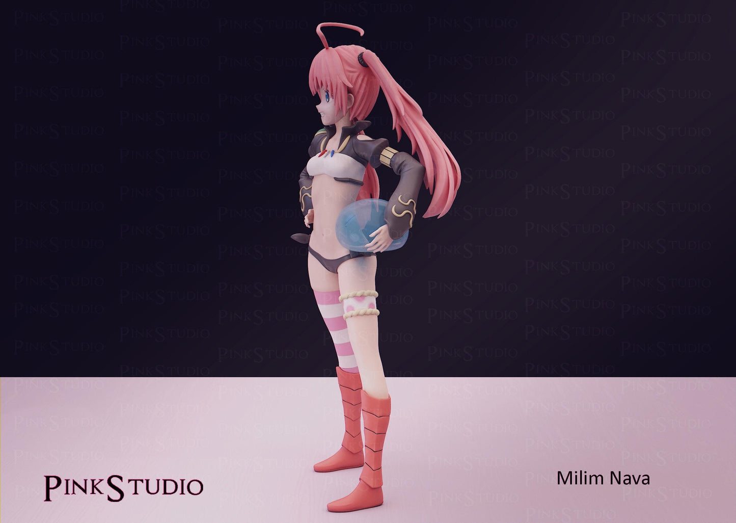Dragonoid Girl Model Kit | 3D Resin Printed Figurine | Pink Studio