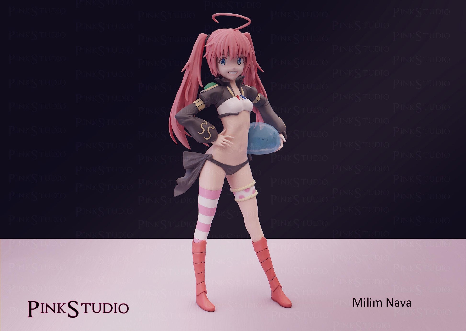 Dragonoid Girl Model Kit | 3D Resin Printed Figurine | Pink Studio