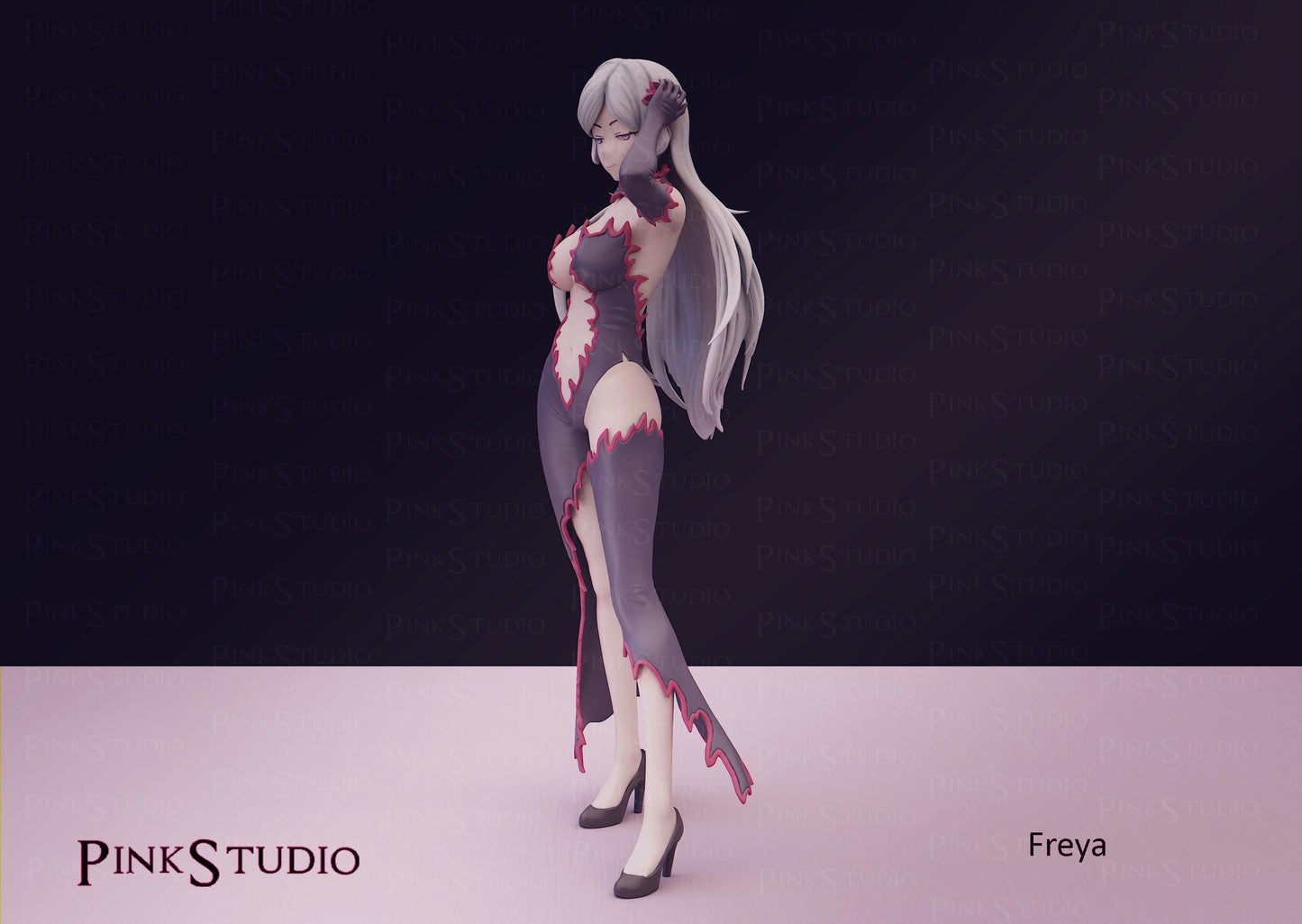Goddess Girl Model Kit | 3D Resin Printed Figurine | Pink Studio