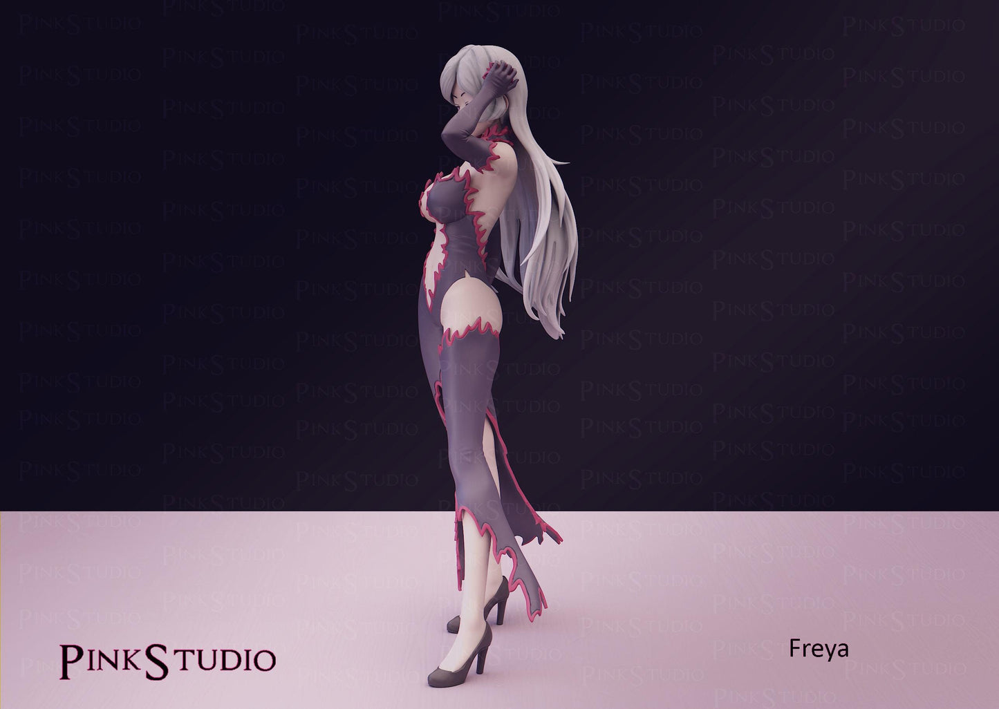 Goddess Girl Model Kit | 3D Resin Printed Figurine | Pink Studio