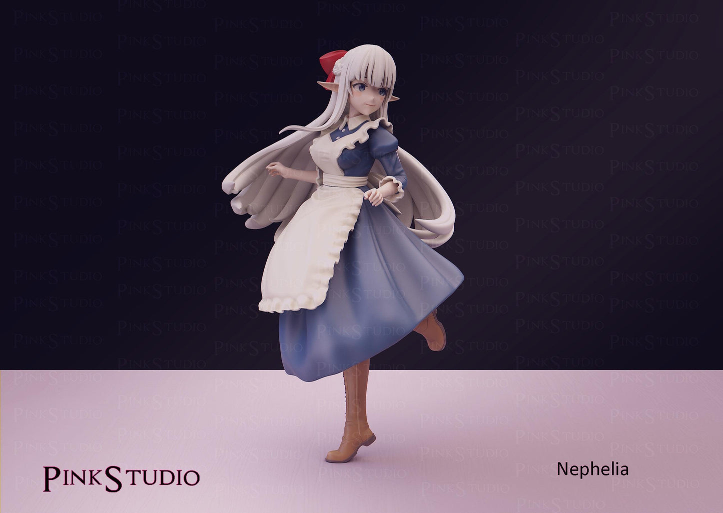 Elf Girl Model Kit | 3D Resin Printed Figurine | Pink Studio