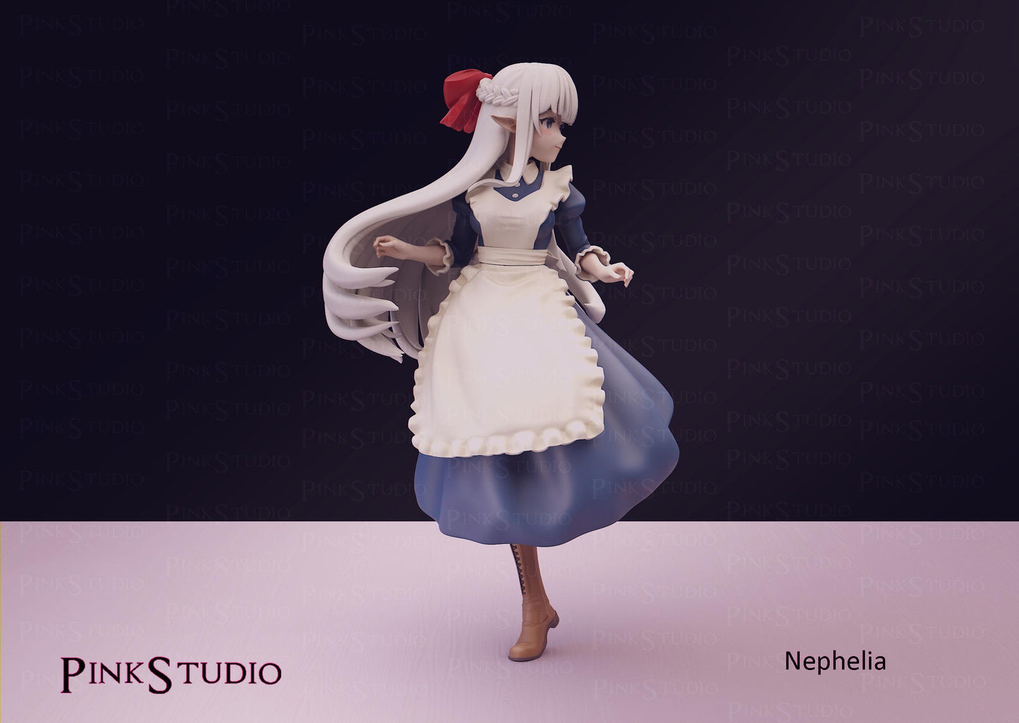 Elf Girl Model Kit | 3D Resin Printed Figurine | Pink Studio