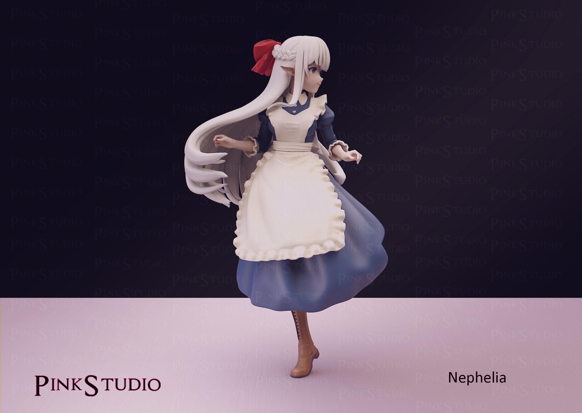 Elf Girl Model Kit | 3D Resin Printed Figurine | Pink Studio