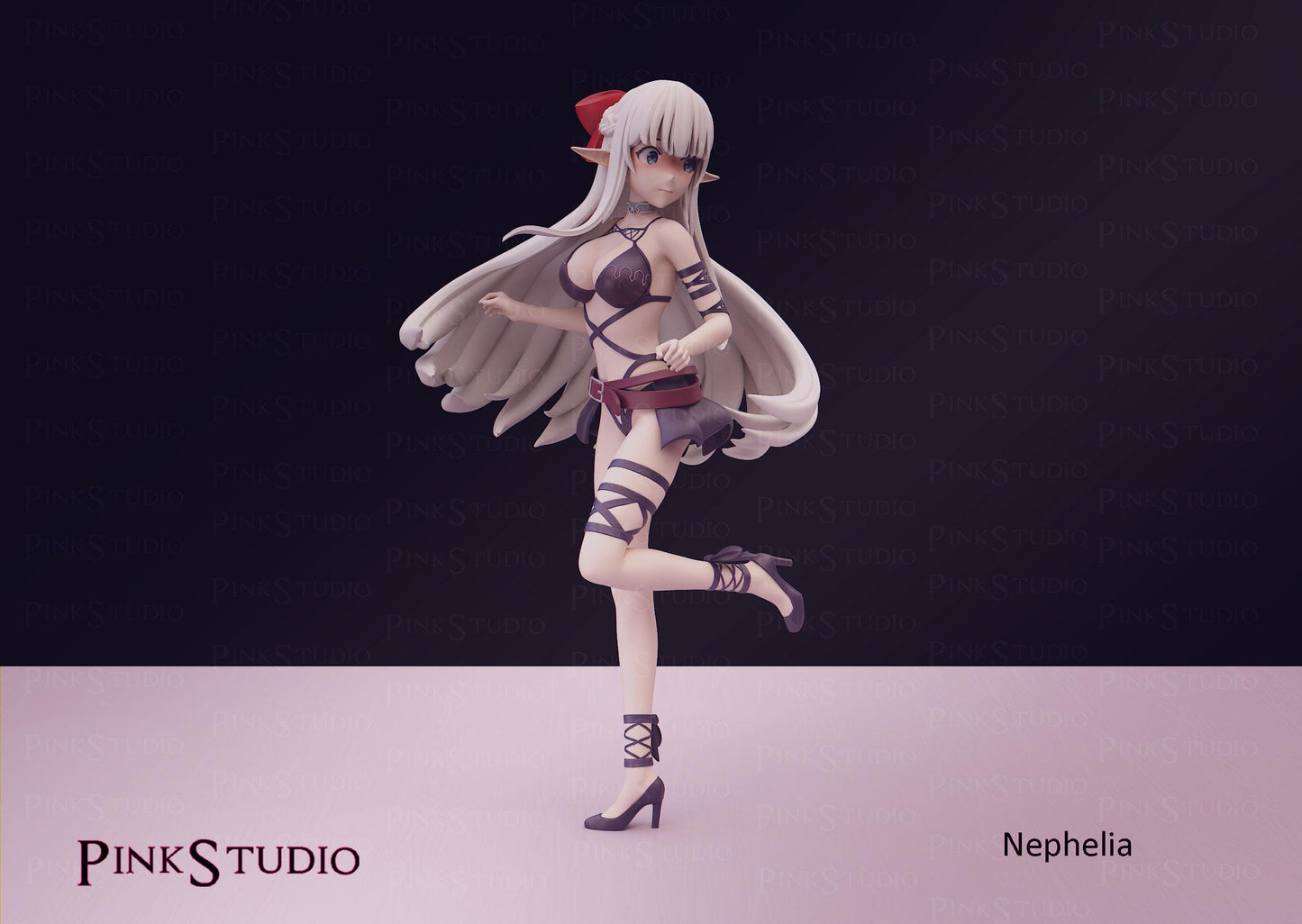 Elf Girl Model Kit | 3D Resin Printed Figurine | Pink Studio