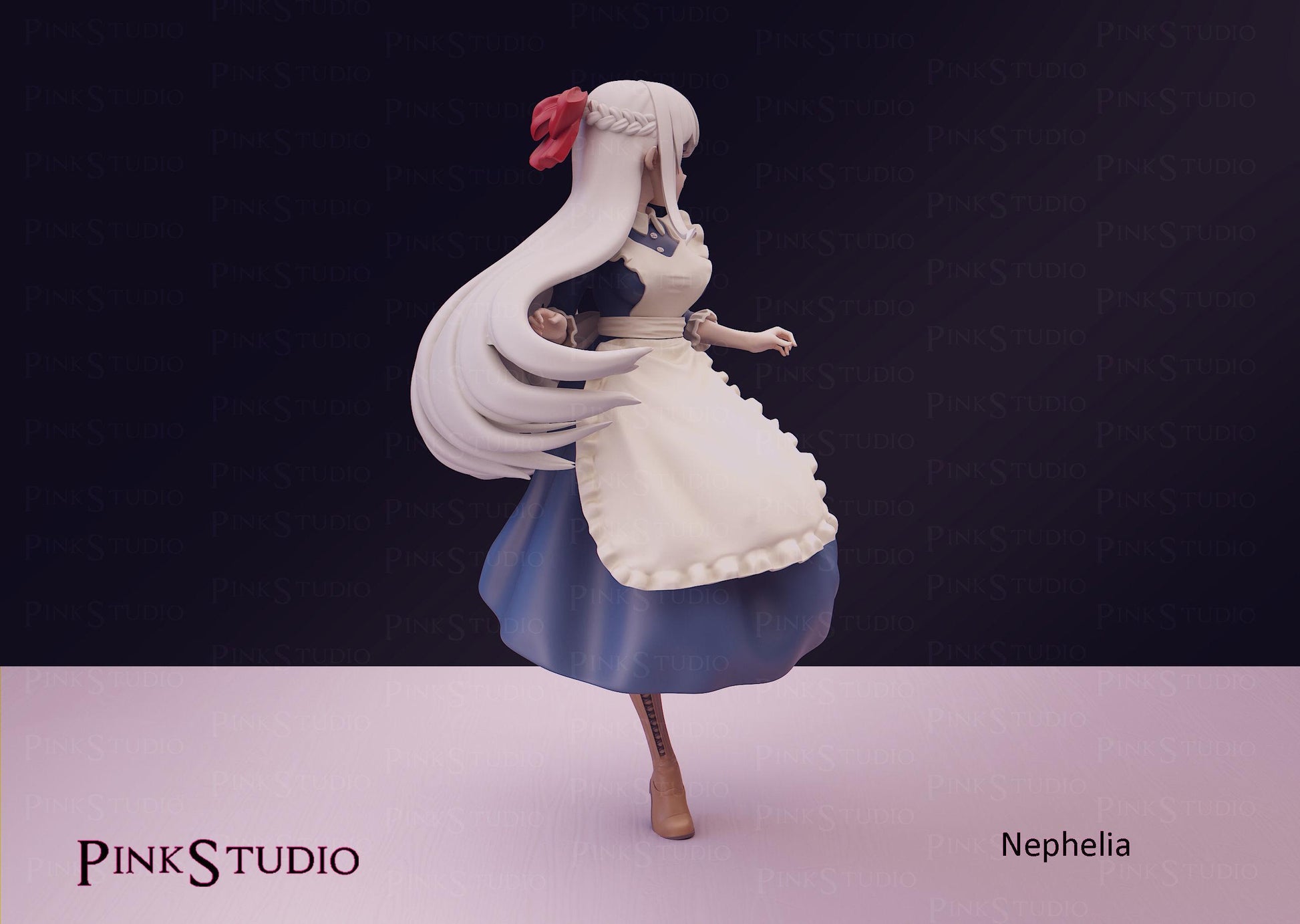Elf Girl Model Kit | 3D Resin Printed Figurine | Pink Studio