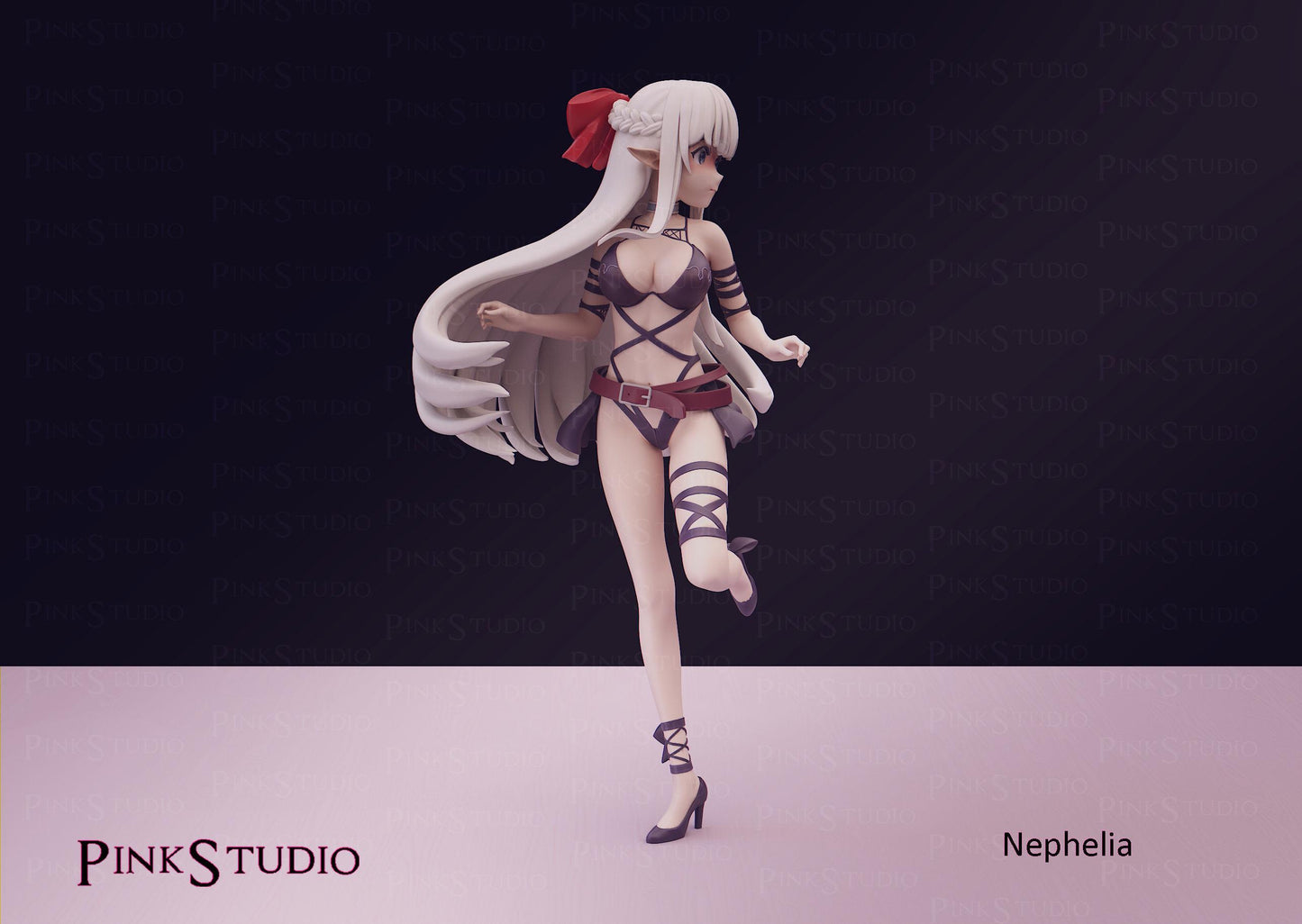 Elf Girl Model Kit | 3D Resin Printed Figurine | Pink Studio