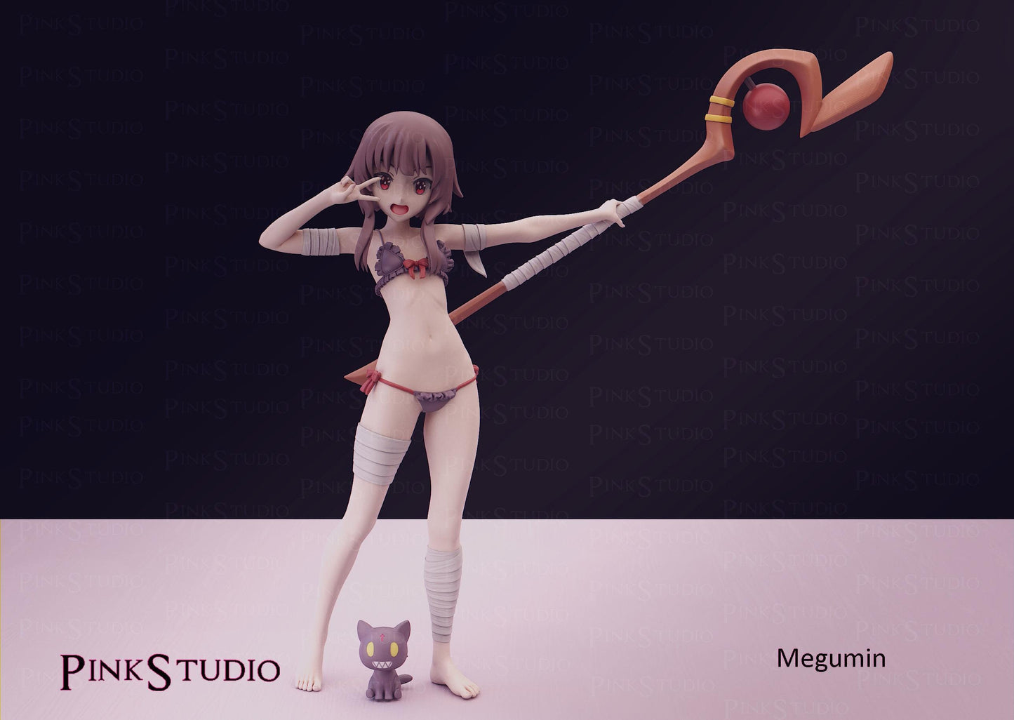 Witch Girl Model Kit | 3D Resin Printed Figurine | Pink Studio