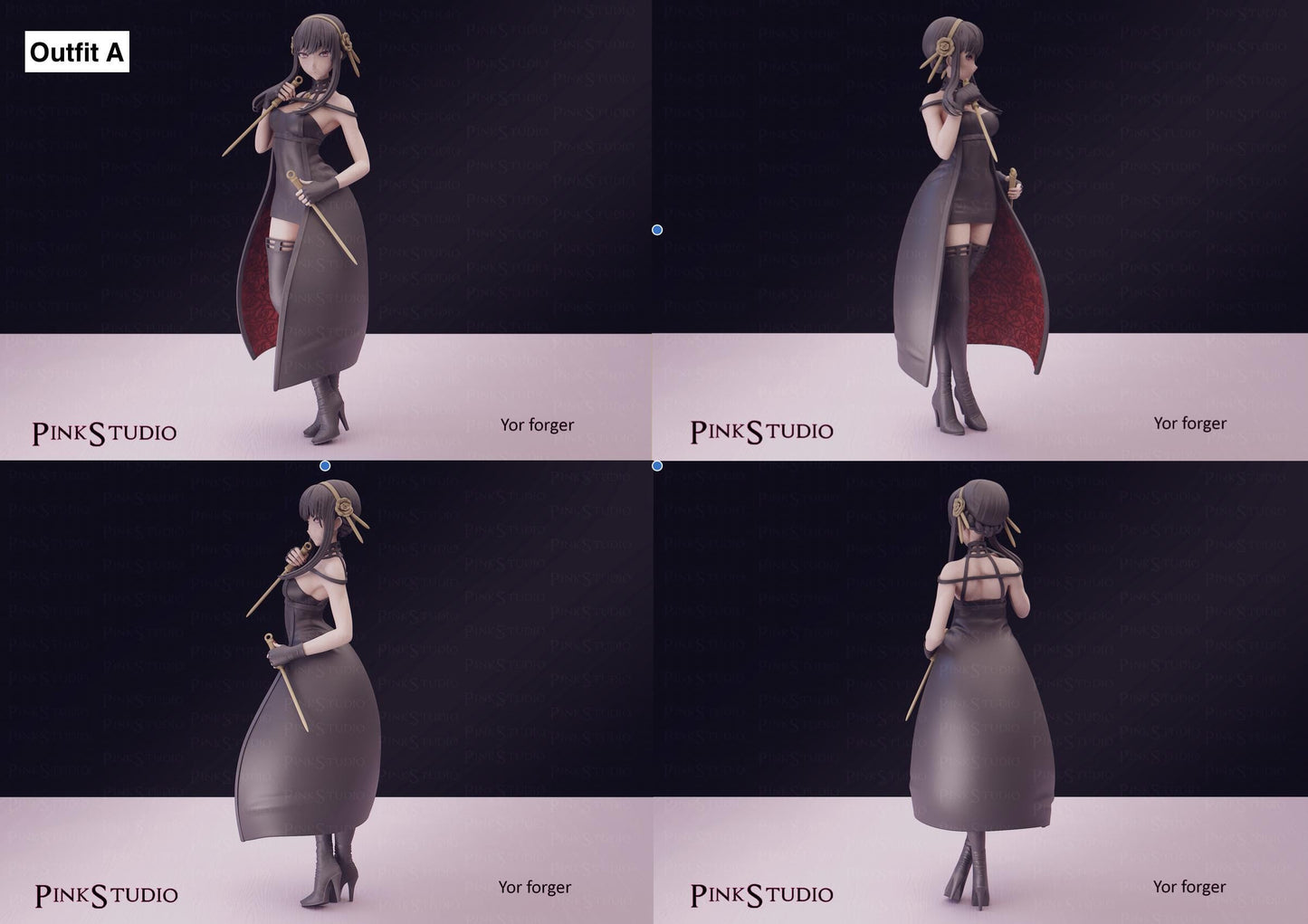 Assassin Girl Model Kit | 3D Resin Printed Figurine | Pink Studio