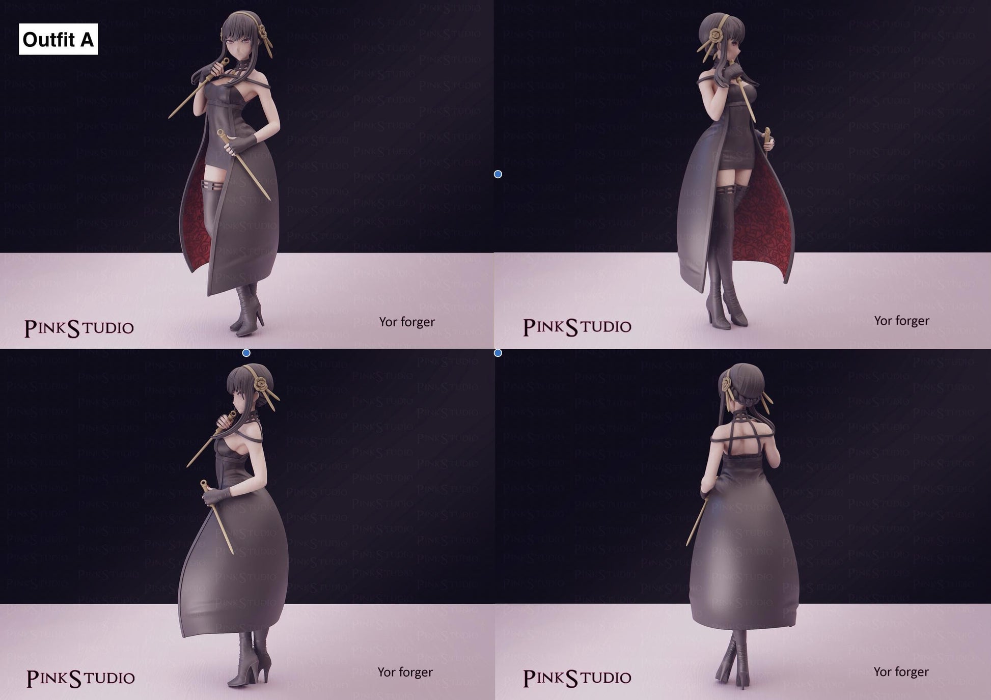 Assassin Girl Model Kit | 3D Resin Printed Figurine | Pink Studio