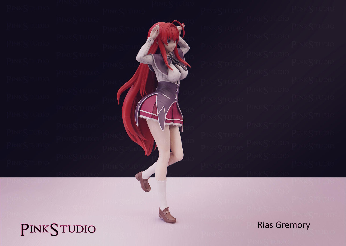 Devil Girl Model Kit | 3D Resin Printed Figurine | Pink Studio