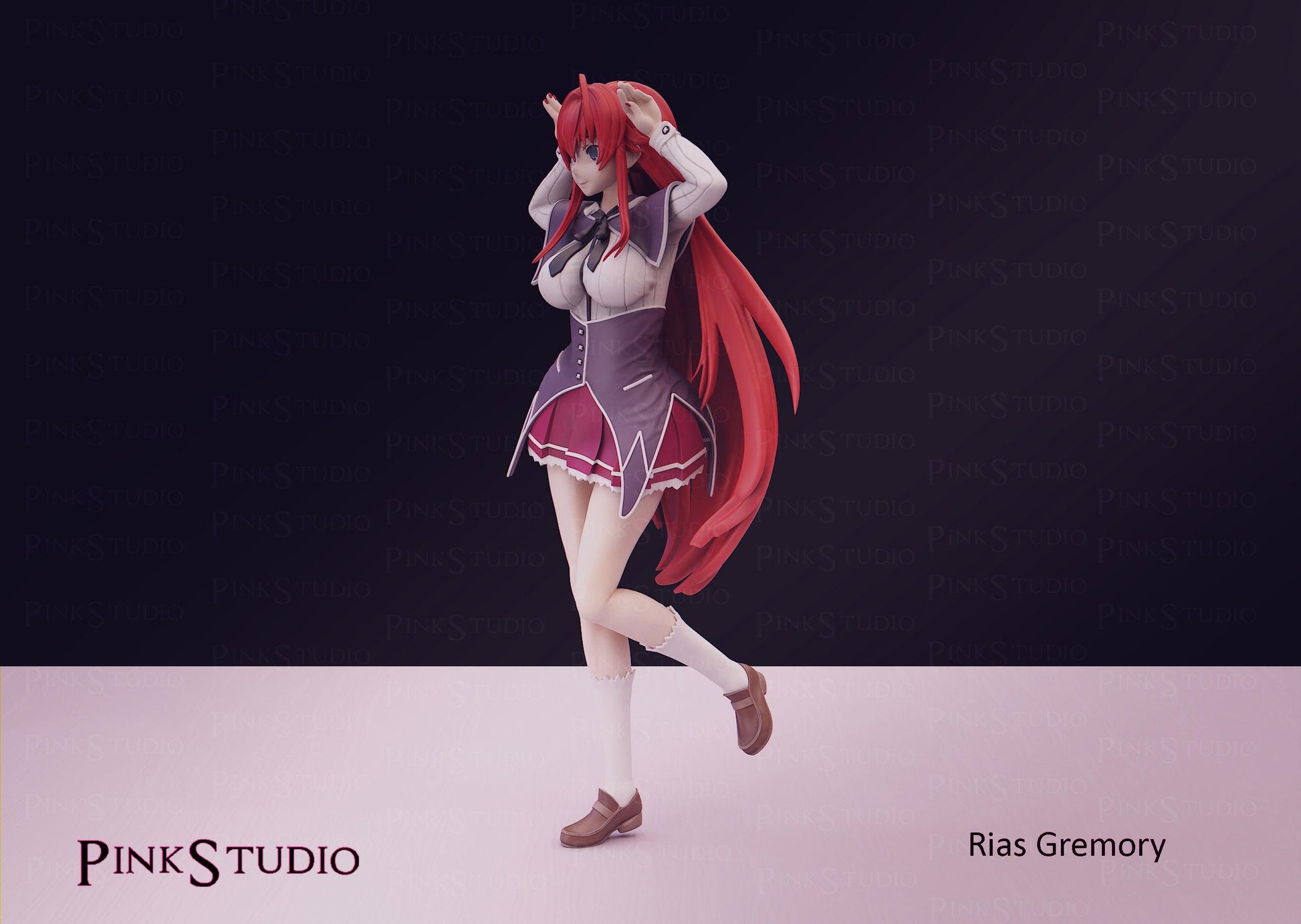 Devil Girl Model Kit | 3D Resin Printed Figurine | Pink Studio