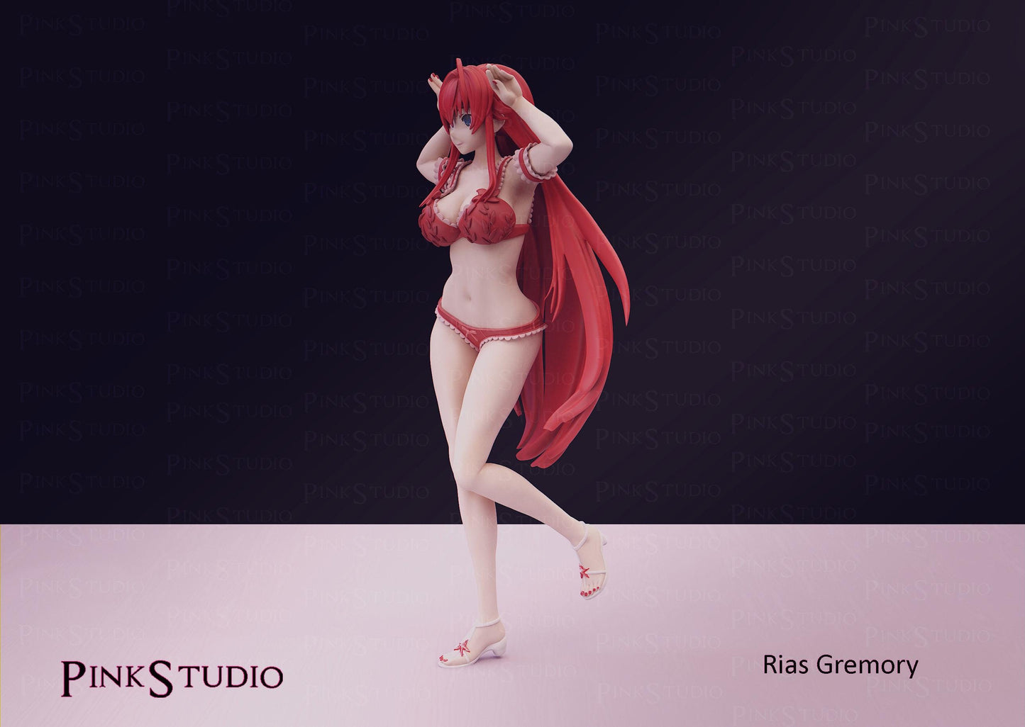 Devil Girl Model Kit | 3D Resin Printed Figurine | Pink Studio