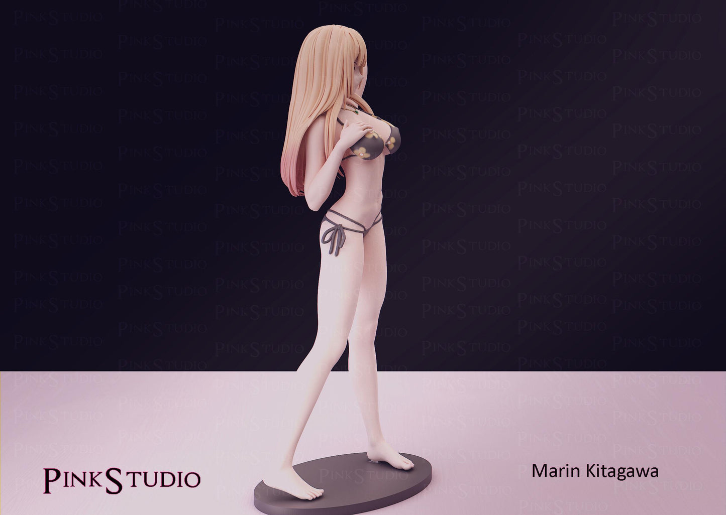 Japanese Schoolgirl Model Kit | 3D Resin Printed Figurine | Pink Studio