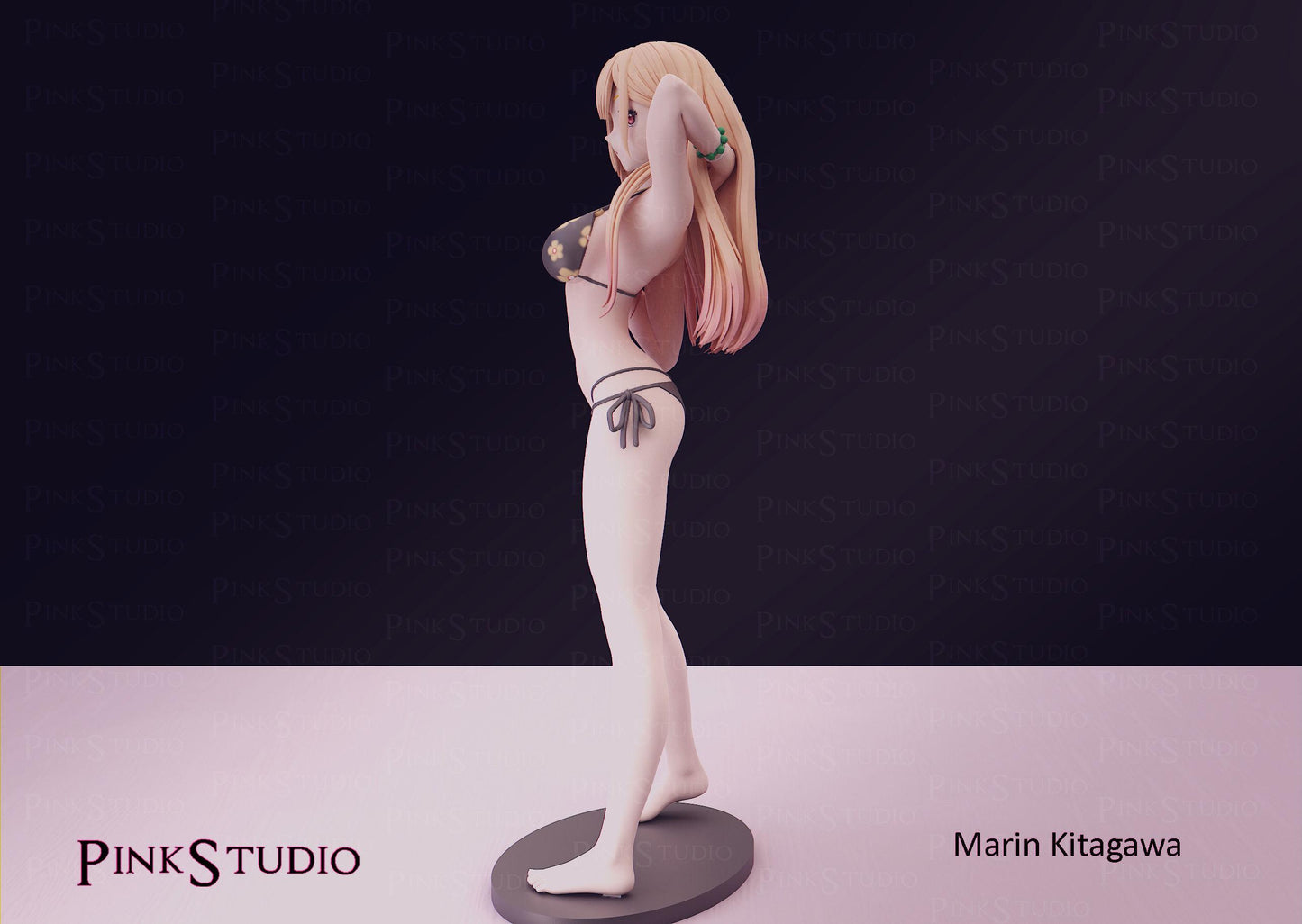 Japanese Schoolgirl Model Kit | 3D Resin Printed Figurine | Pink Studio