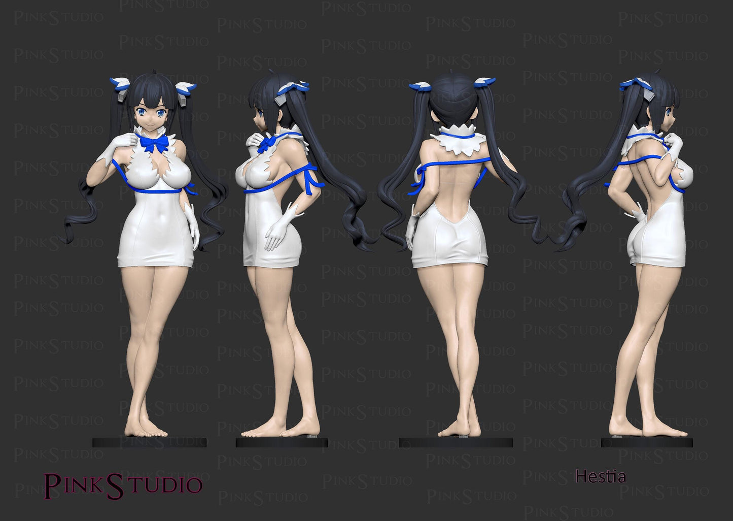 Goddess Girl Model Kit | 3D Resin Printed Figurine | Pink Studio
