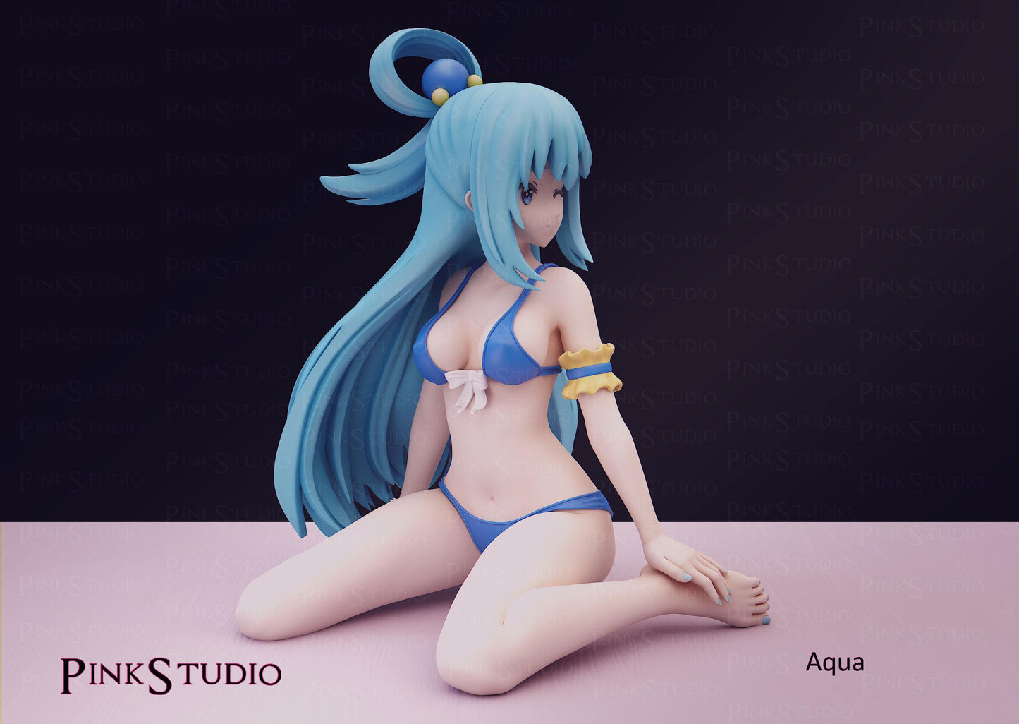 Water Goddess Model Kit | 3D Resin Printed Figurine | Pink Studio