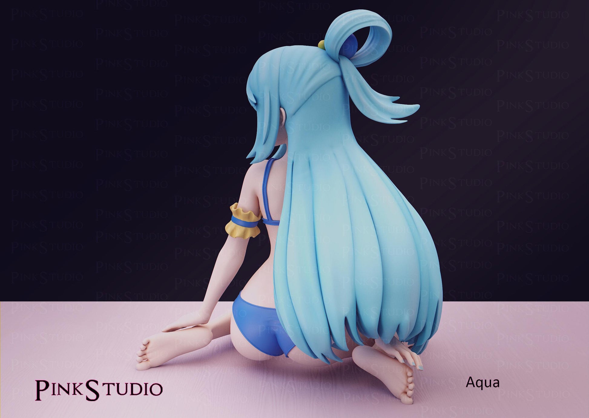 Water Goddess Model Kit | 3D Resin Printed Figurine | Pink Studio
