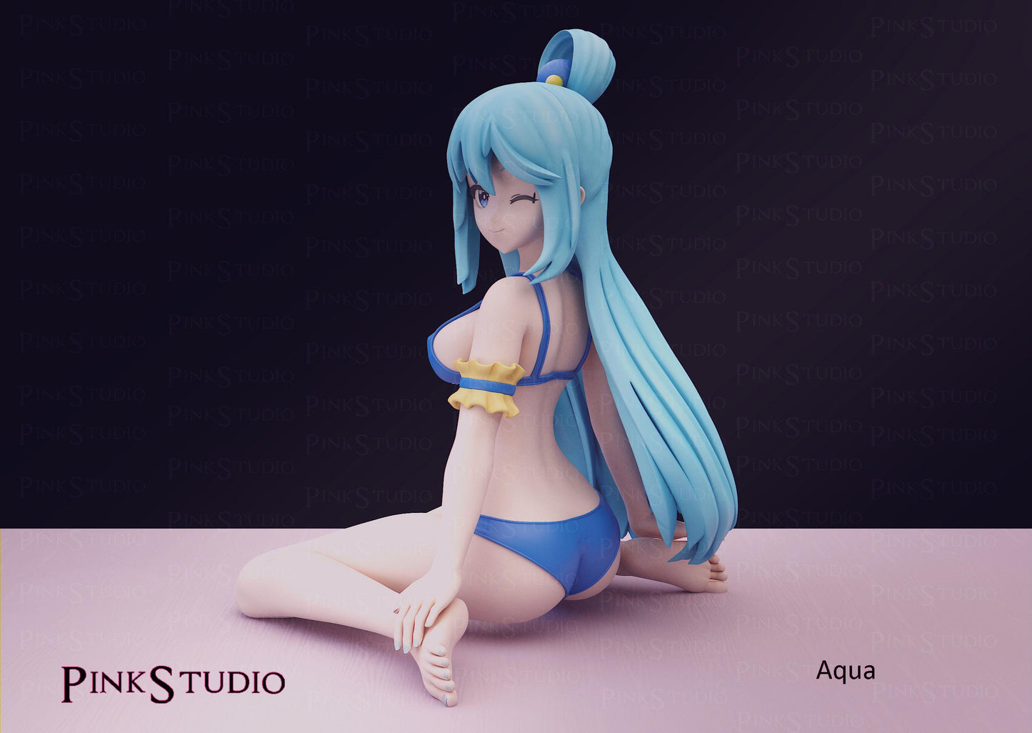 Water Goddess Model Kit | 3D Resin Printed Figurine | Pink Studio