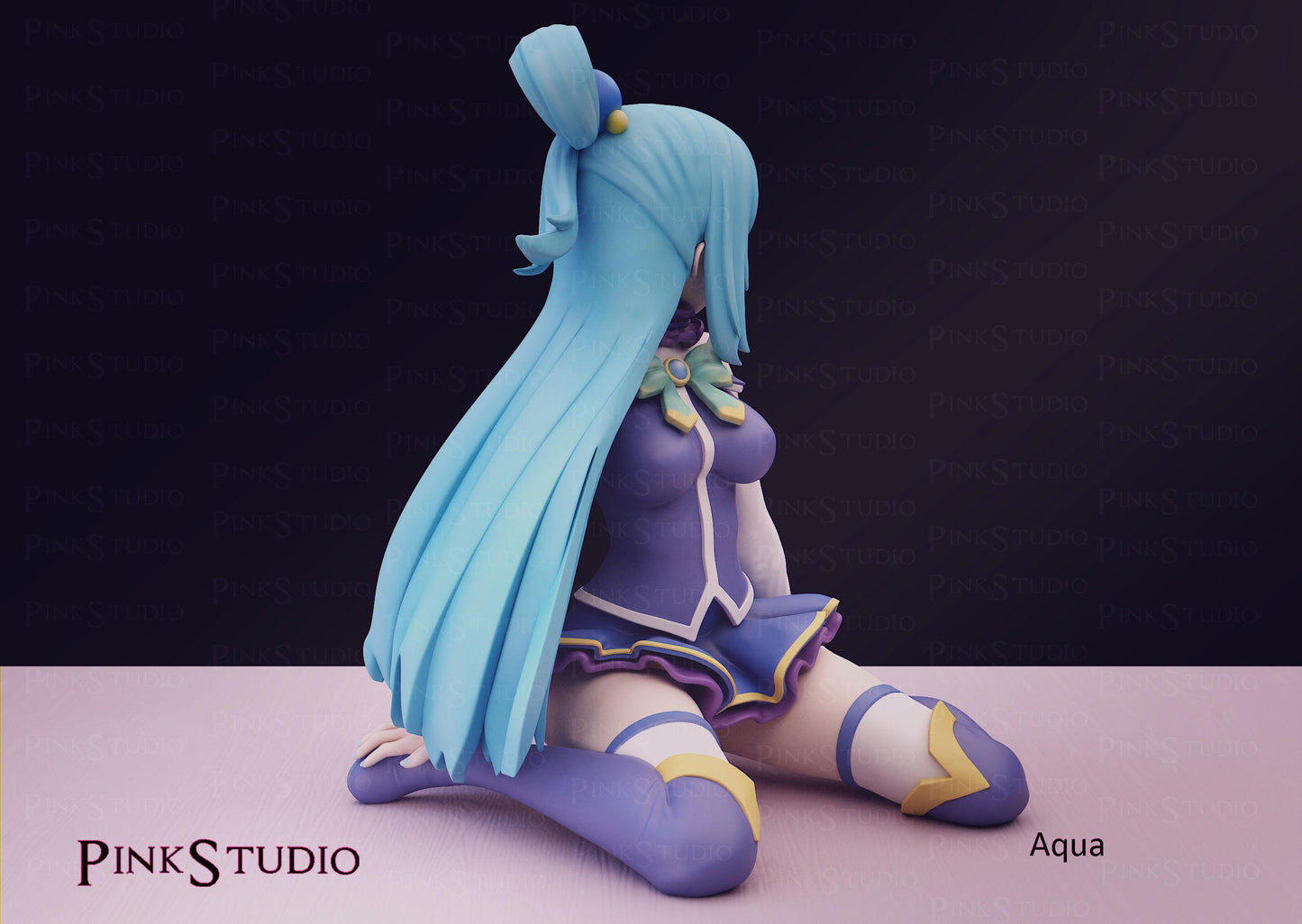 Water Goddess Model Kit | 3D Resin Printed Figurine | Pink Studio