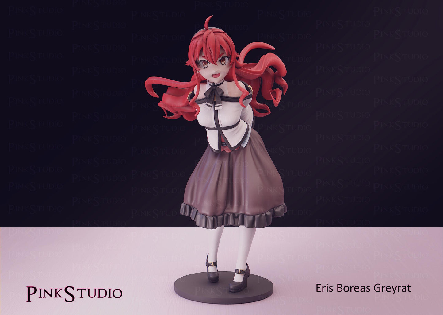 Noble Girl Model Kit | 3D Resin Printed Figurine | Pink Studio