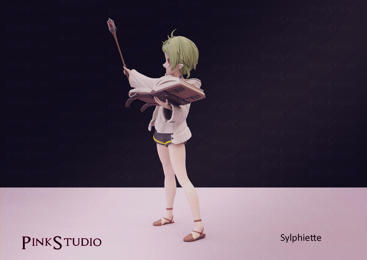 Elf Girl Model Kit | 3D Resin Printed Figurine | Pink Studio