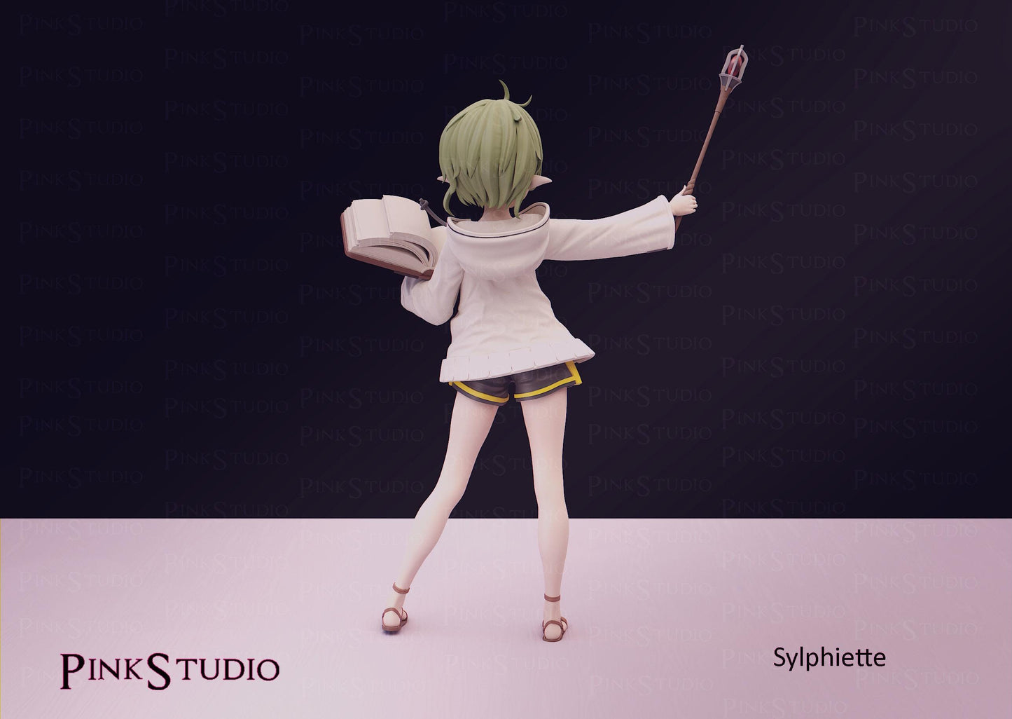 Elf Girl Model Kit | 3D Resin Printed Figurine | Pink Studio