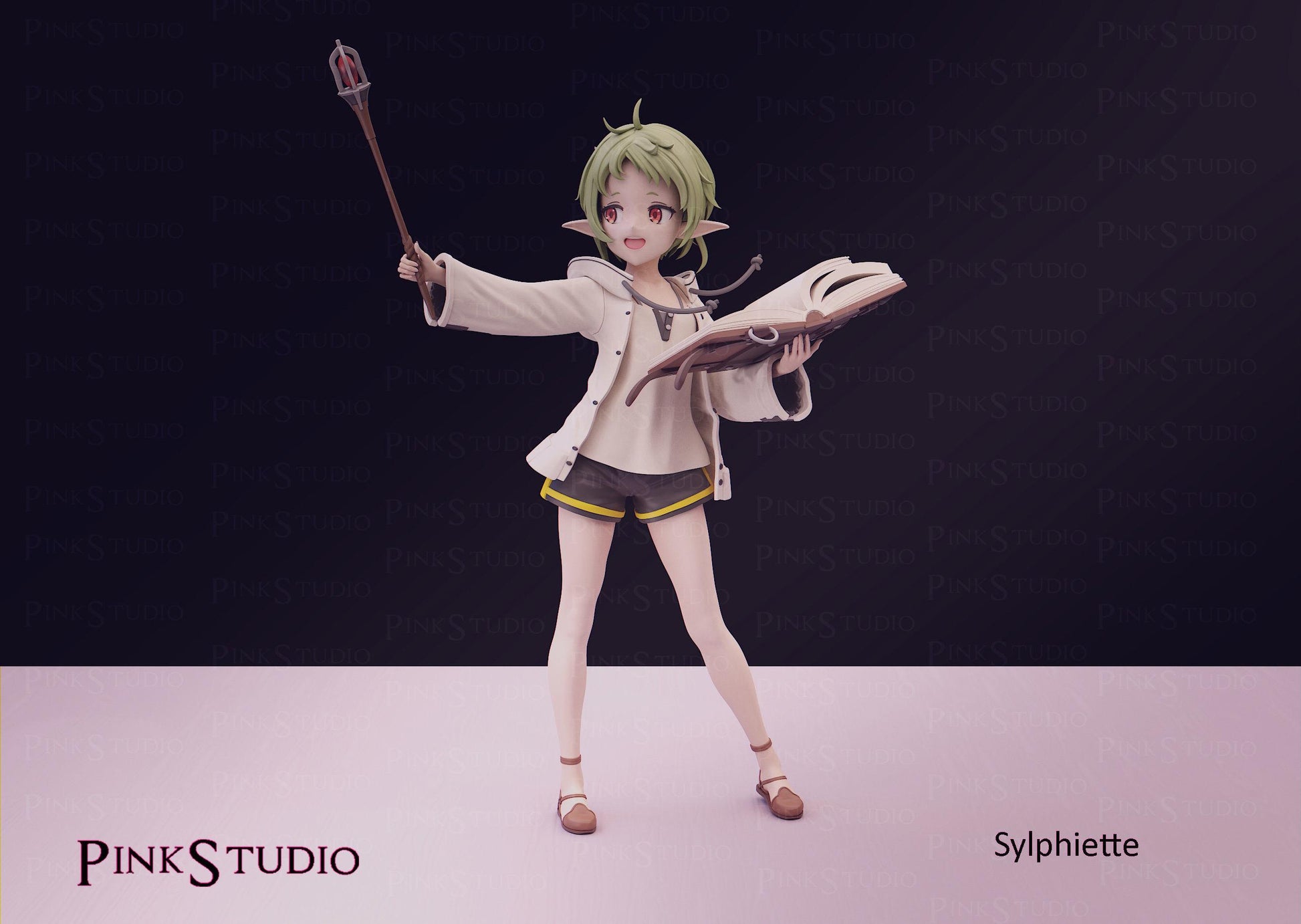 Elf Girl Model Kit | 3D Resin Printed Figurine | Pink Studio