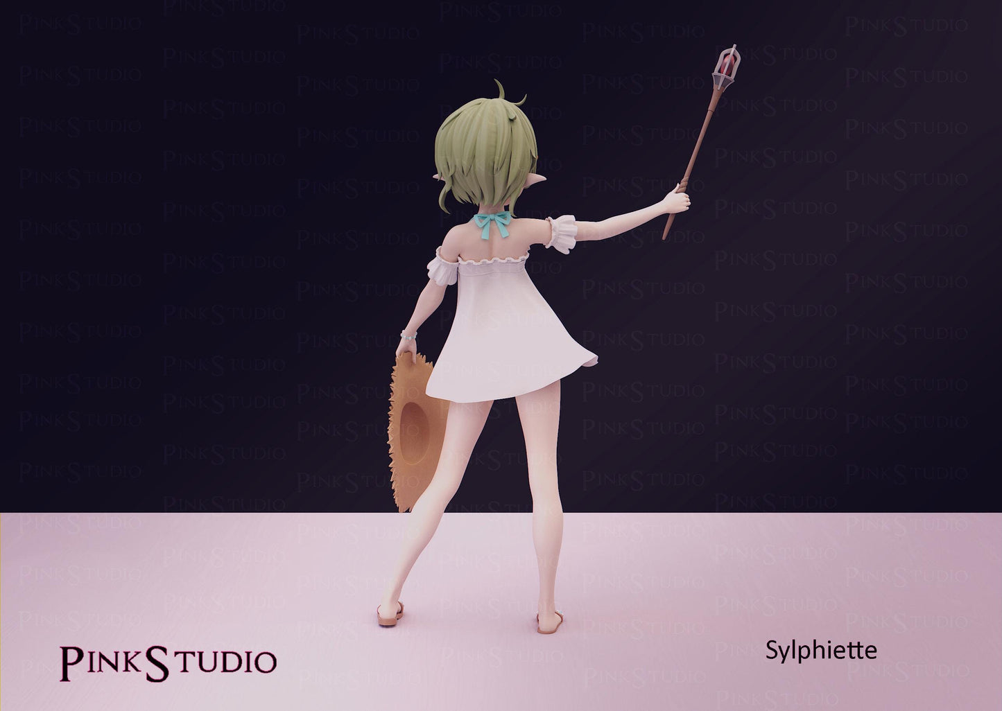 Elf Girl Model Kit | 3D Resin Printed Figurine | Pink Studio