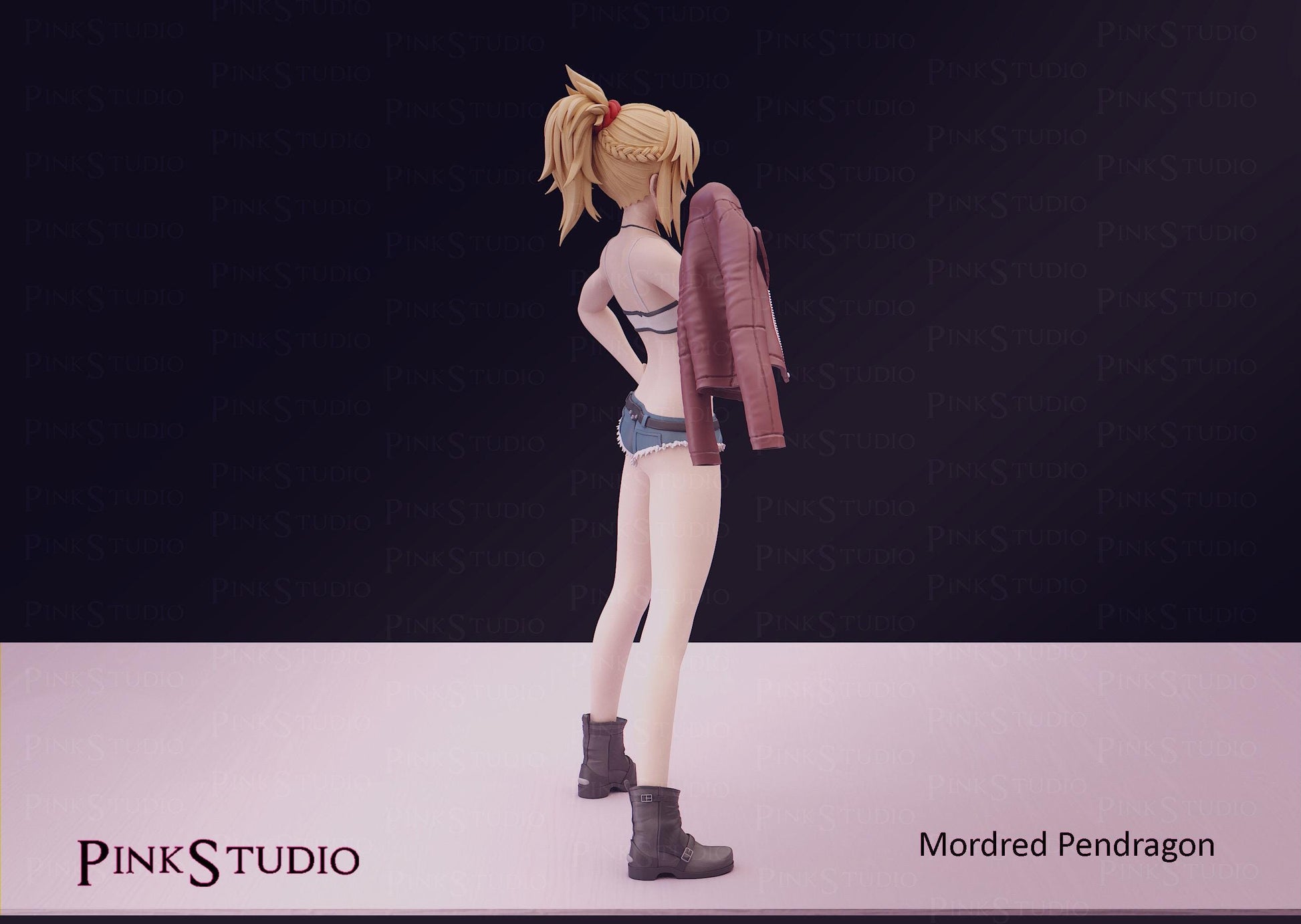 Warrior Girl Model Kit | 3D Resin Printed Figurine | Pink Studio