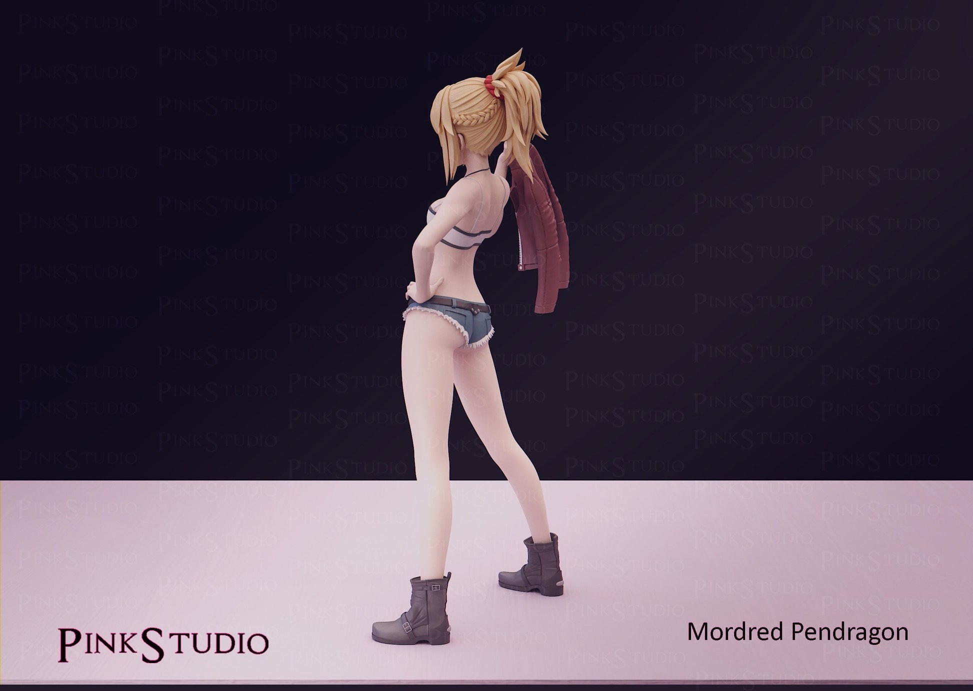 Warrior Girl Model Kit | 3D Resin Printed Figurine | Pink Studio