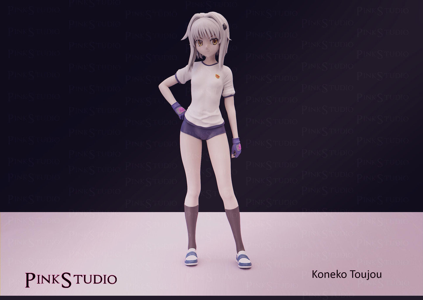Japanese Schoolgirl Model Kit | 3D Resin Printed Figurine | Pink Studio