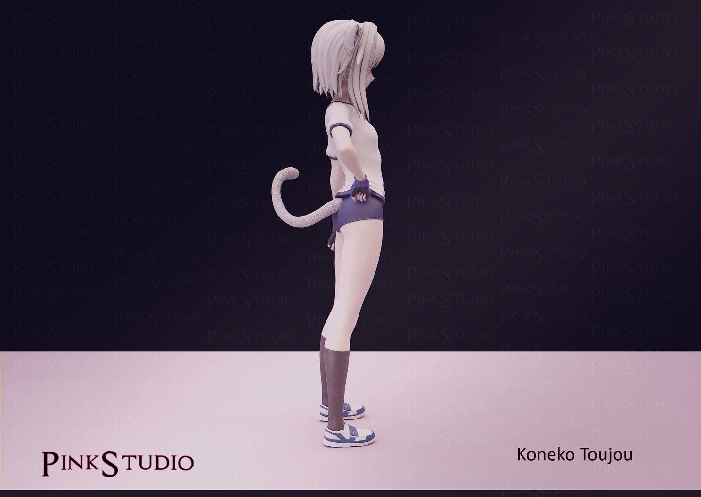 Japanese Schoolgirl Model Kit | 3D Resin Printed Figurine | Pink Studio