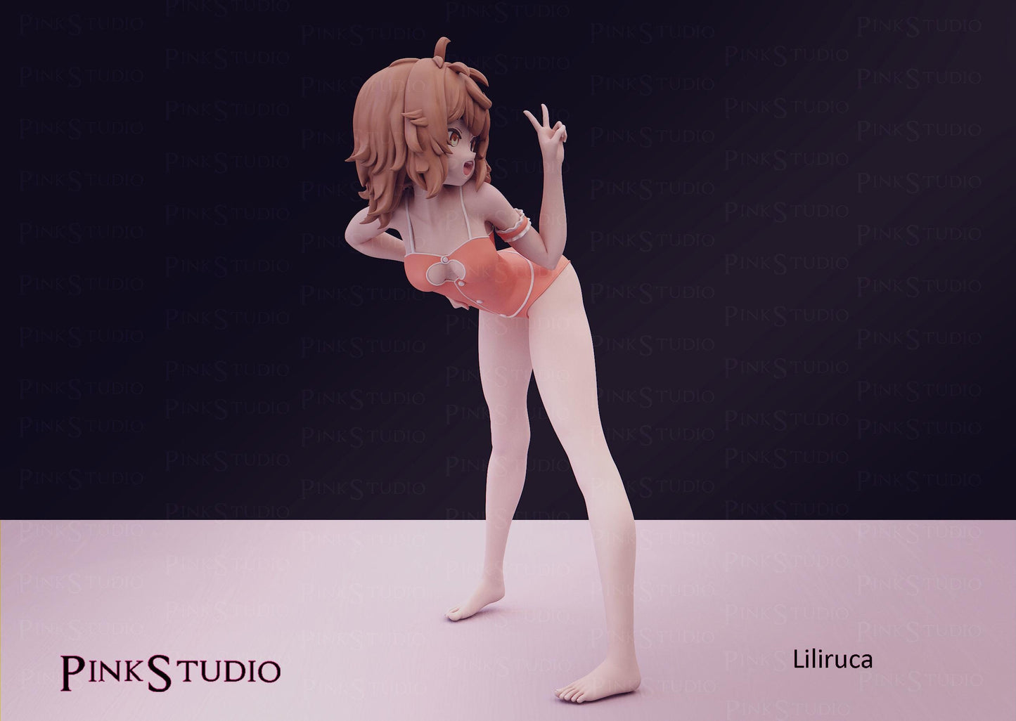 Werewolf Girl Model Kit | 3D Resin Printed Figurine | Pink Studio