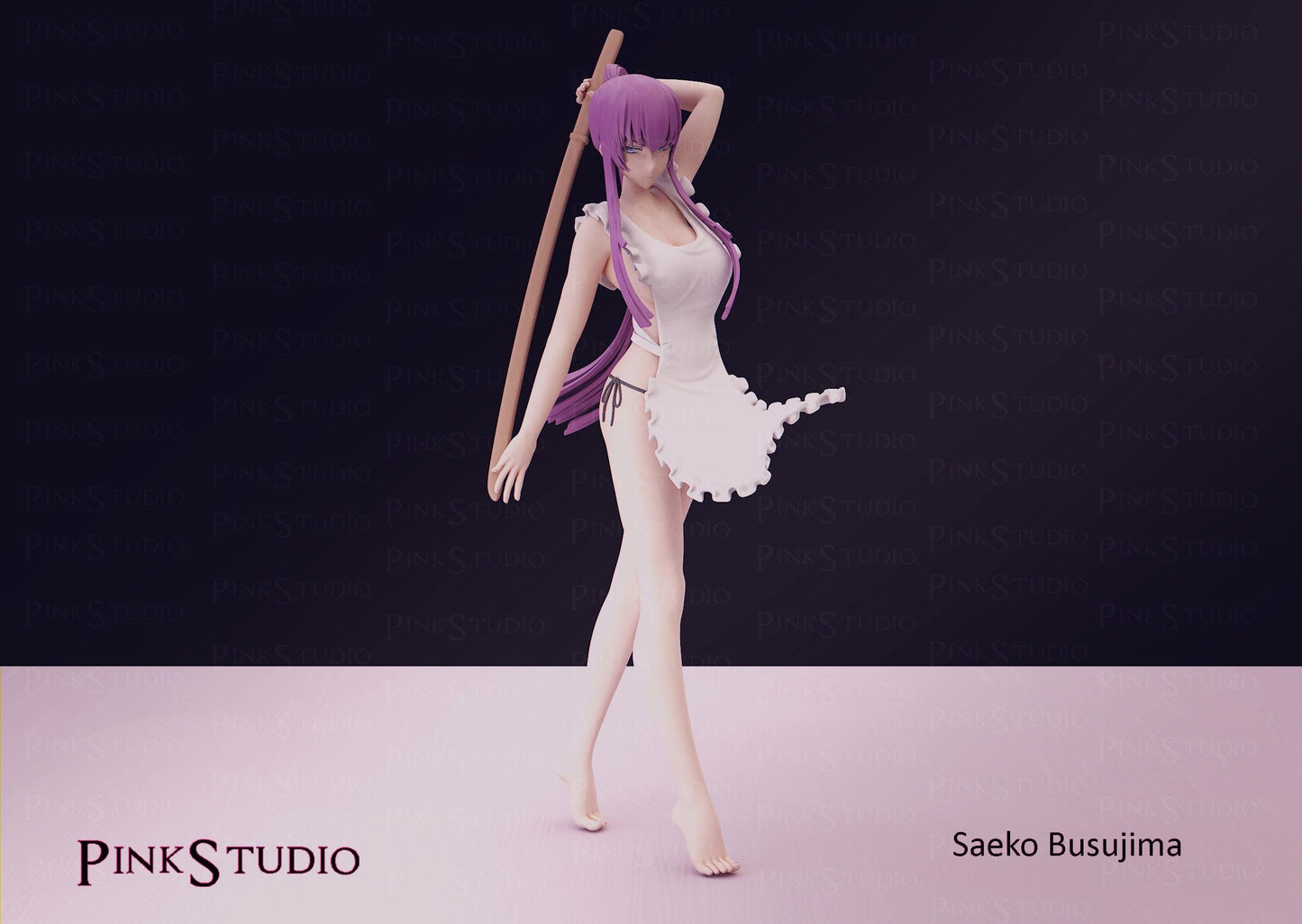 Warrior Girl Model Kit | 3D Resin Printed Figurine | Pink Studio