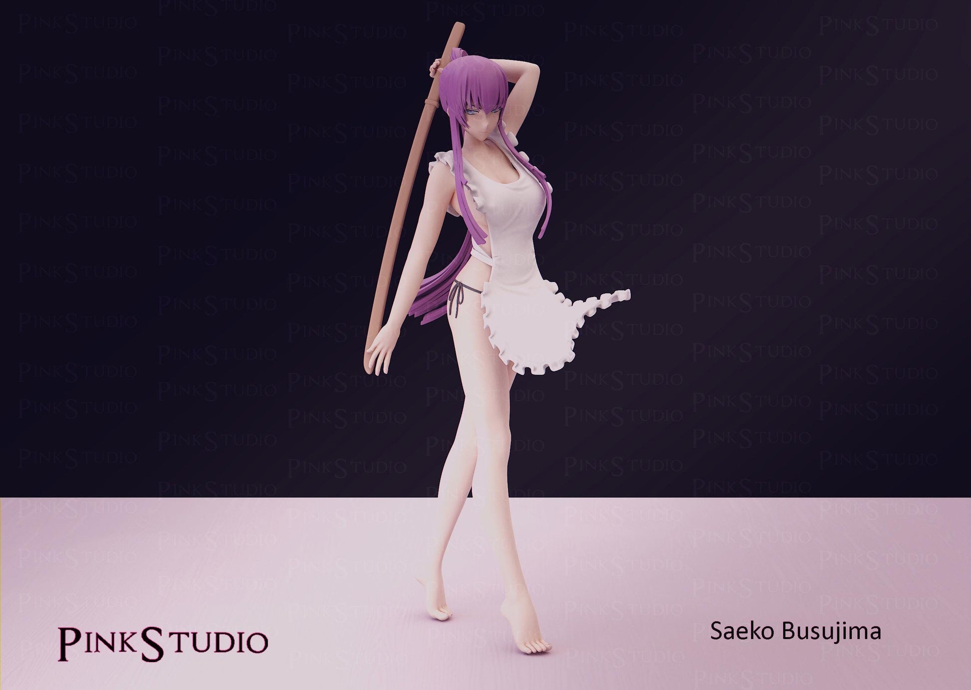 Warrior Girl Model Kit | 3D Resin Printed Figurine | Pink Studio