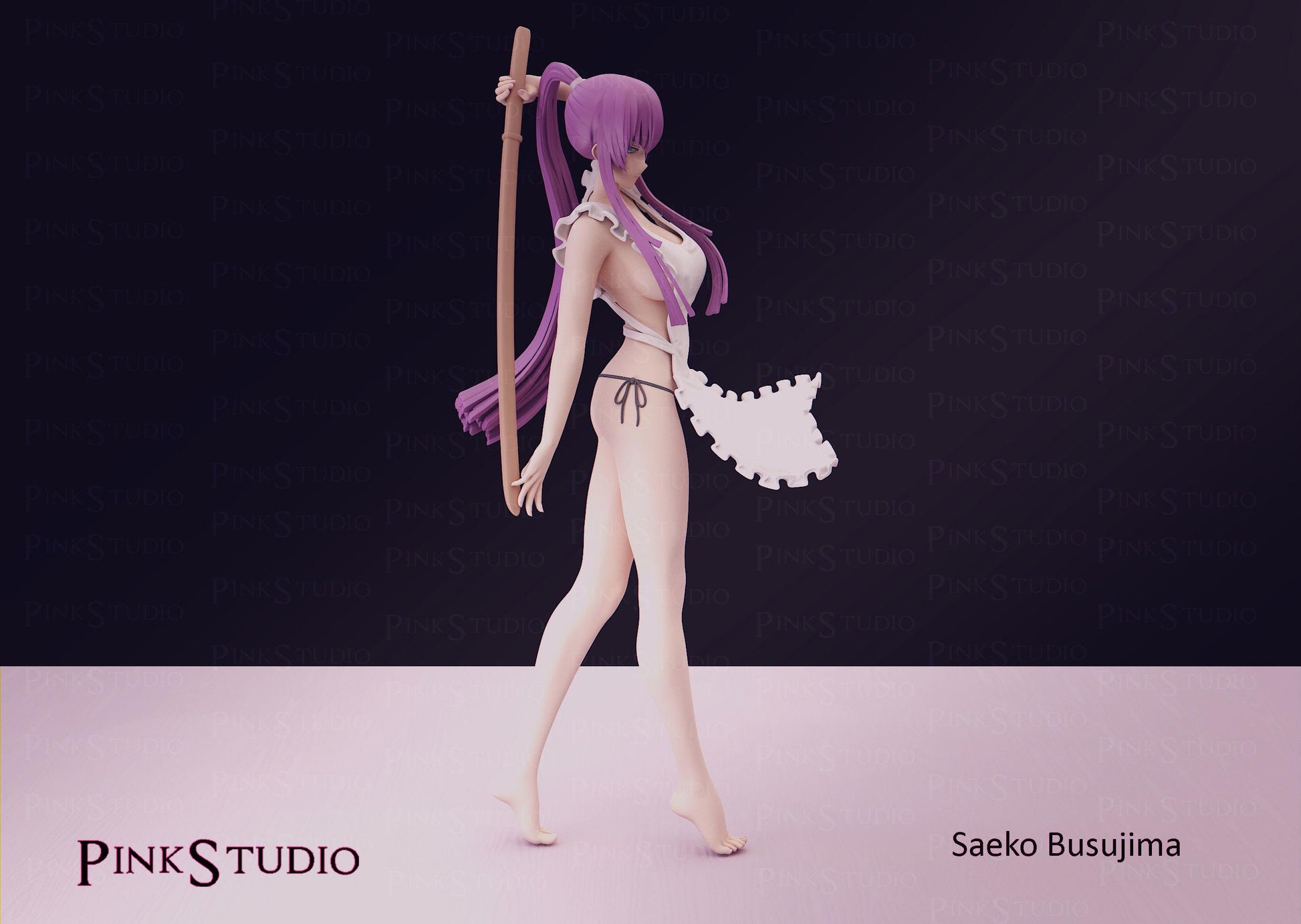 Warrior Girl Model Kit | 3D Resin Printed Figurine | Pink Studio