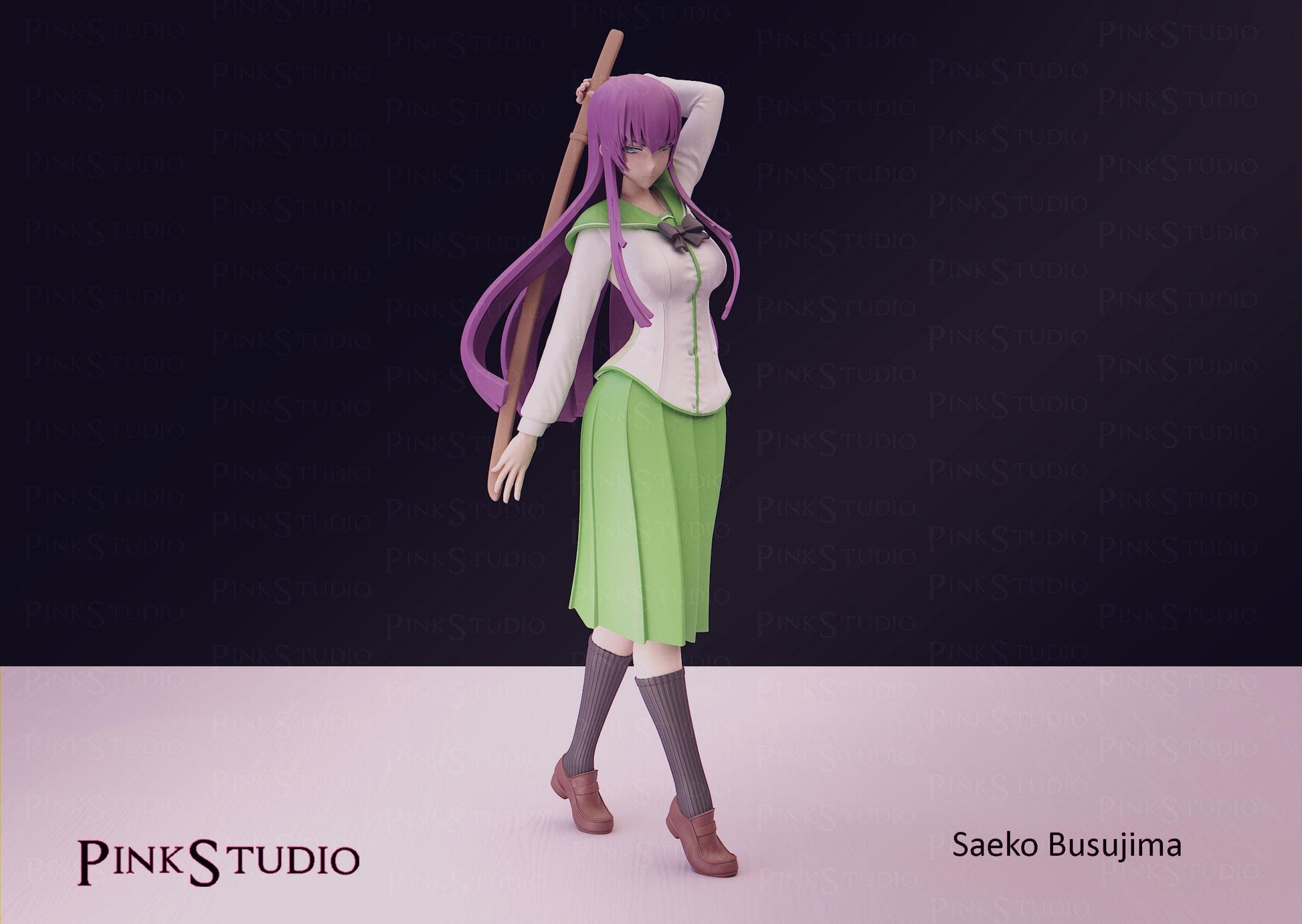 Warrior Girl Model Kit | 3D Resin Printed Figurine | Pink Studio