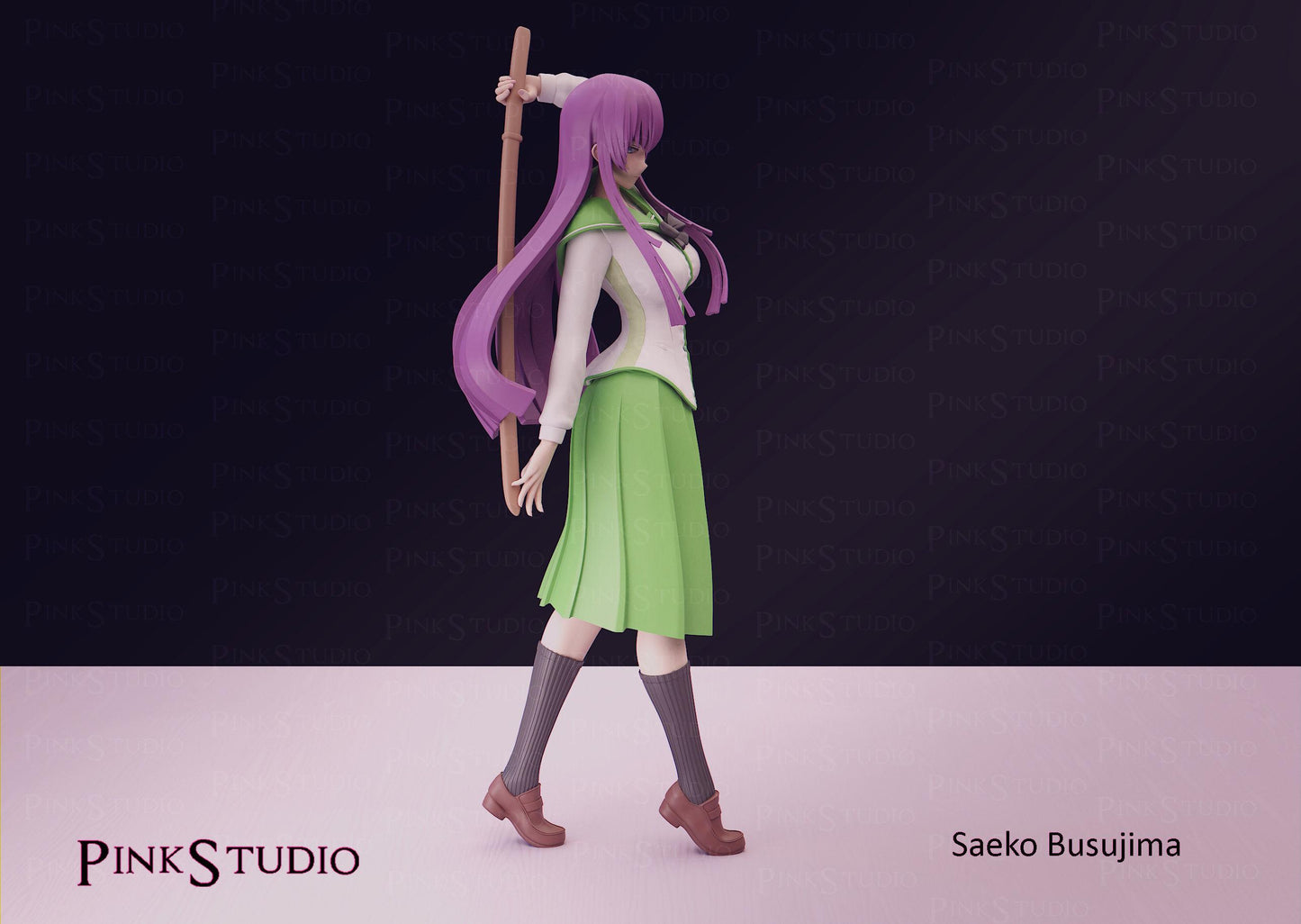 Warrior Girl Model Kit | 3D Resin Printed Figurine | Pink Studio