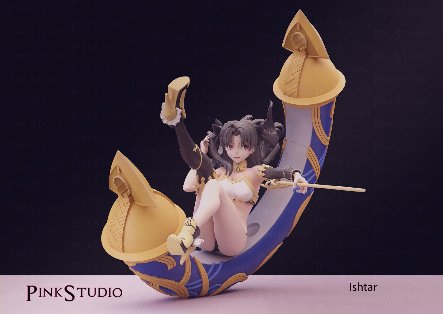 Moon Goddess Model Kit | 3D Resin Printed Figurine | Pink Studio