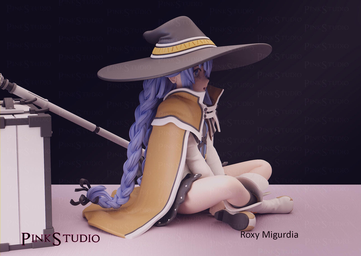 Mage Girl Model Kit | 3D Resin Printed Figurine | Pink Studio