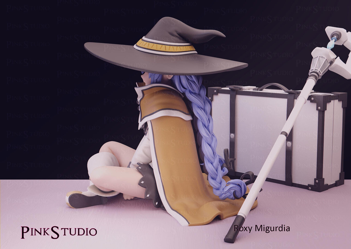 Mage Girl Model Kit | 3D Resin Printed Figurine | Pink Studio
