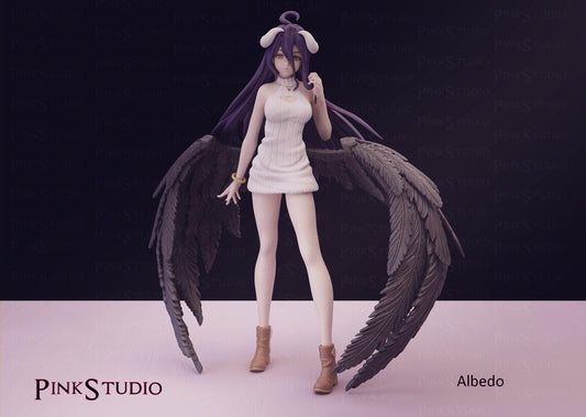 Succubus Girl Model Kit | 3D Resin Printed Figurine | Pink Studio