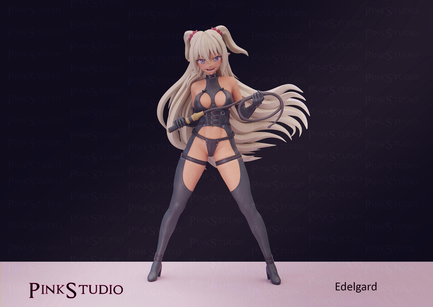 Demon Girl Model Kit | 3D Resin Printed Figurine | Pink Studio