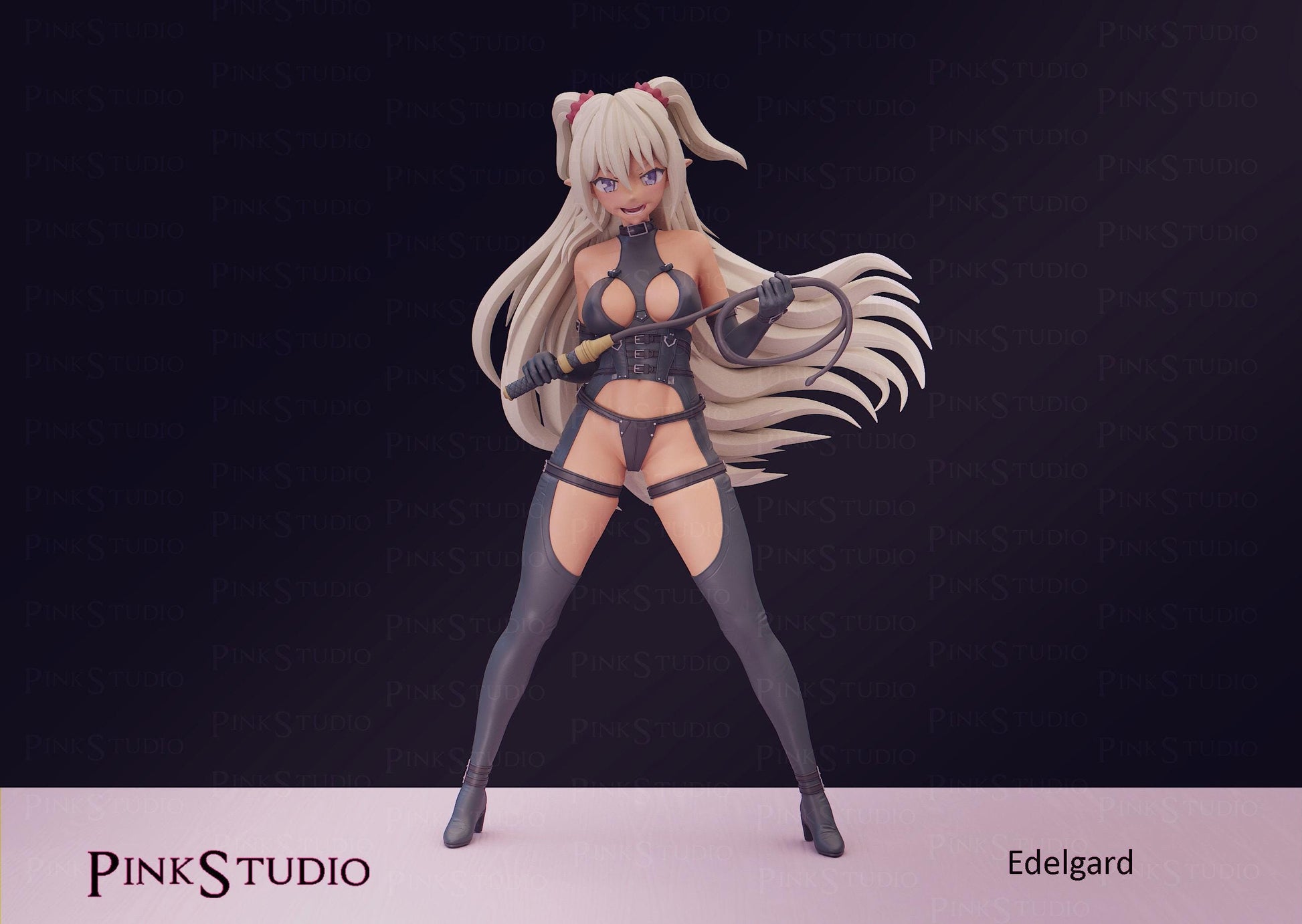 Demon Girl Model Kit | 3D Resin Printed Figurine | Pink Studio