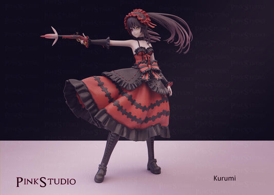 Evil Spirit Girl Model Kit | 3D Resin Printed Figurine | Pink Studio