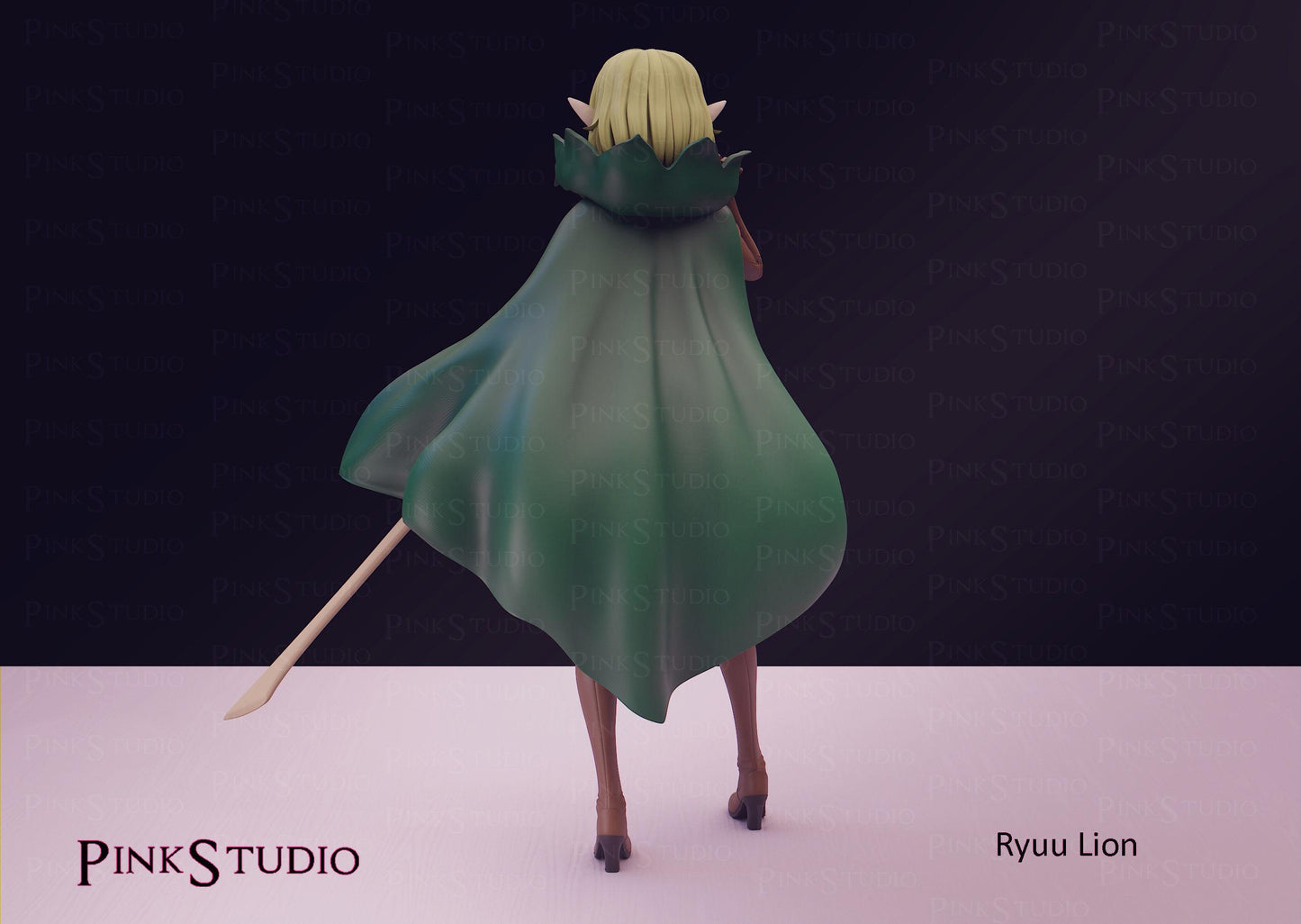 Elf Warrior Model Kit | 3D Resin Printed Figurine | Pink Studio