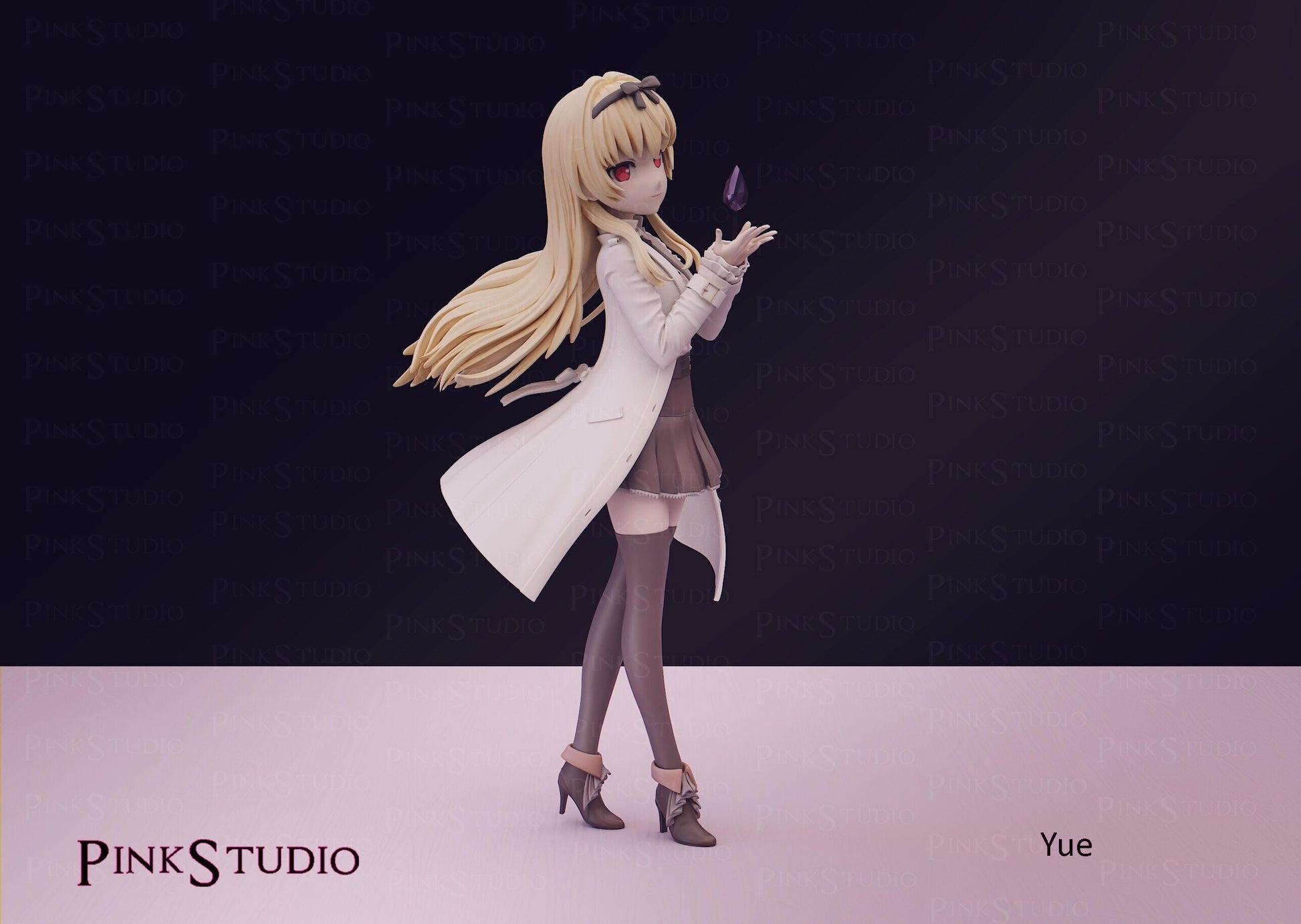 Vampire Girl Model Kit | 3D Resin Printed Figurine | Pink Studio