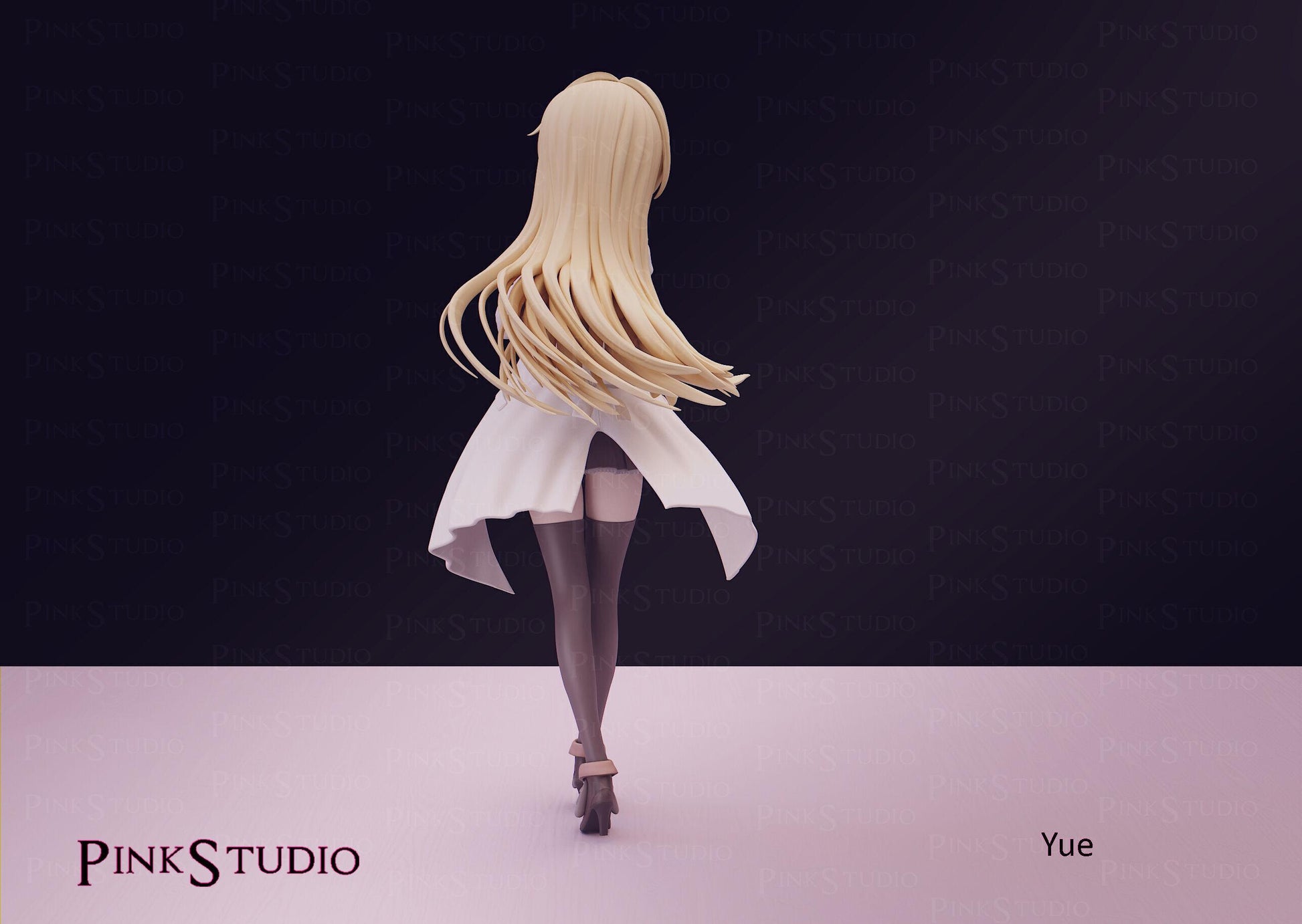 Vampire Girl Model Kit | 3D Resin Printed Figurine | Pink Studio