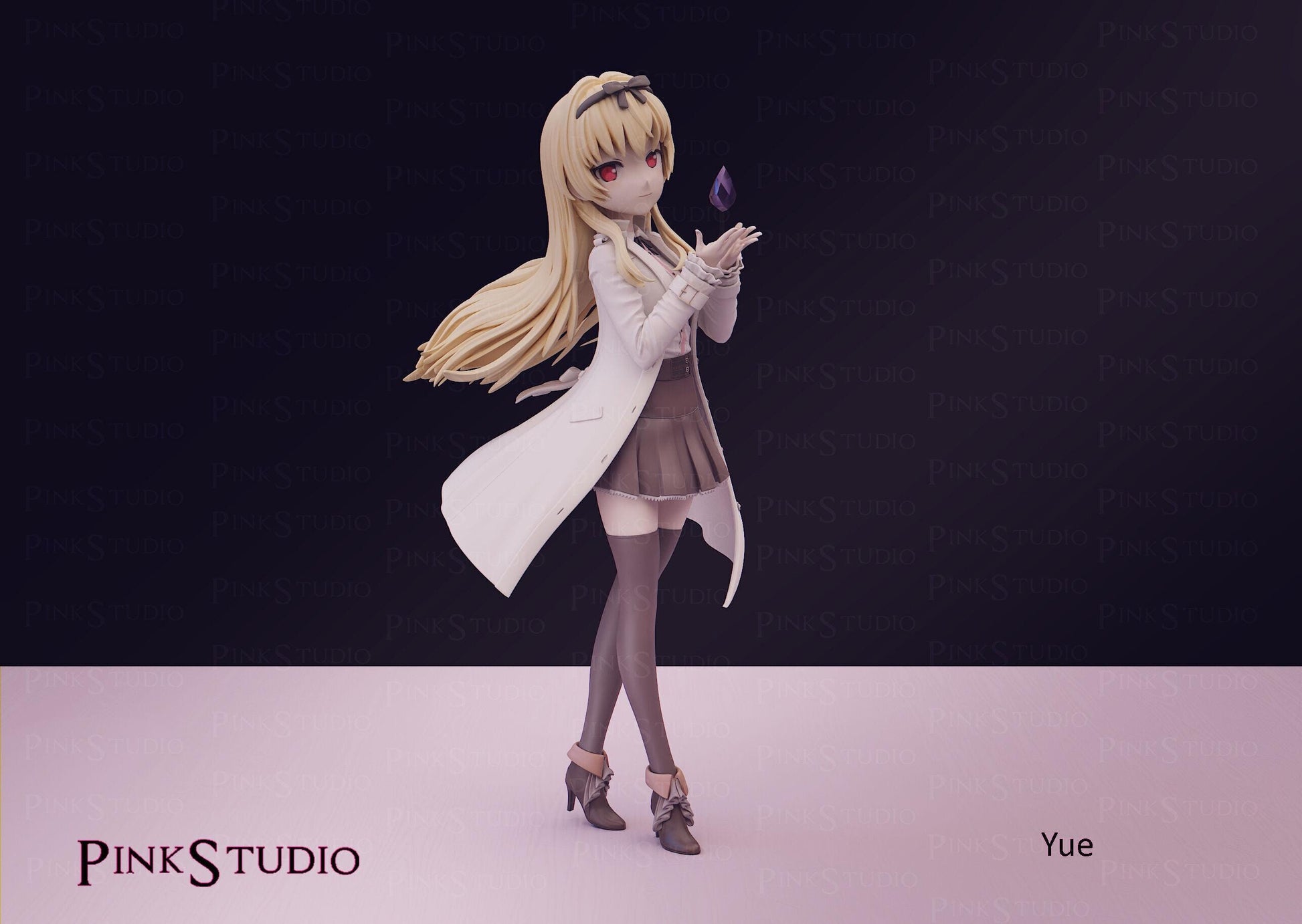 Vampire Girl Model Kit | 3D Resin Printed Figurine | Pink Studio