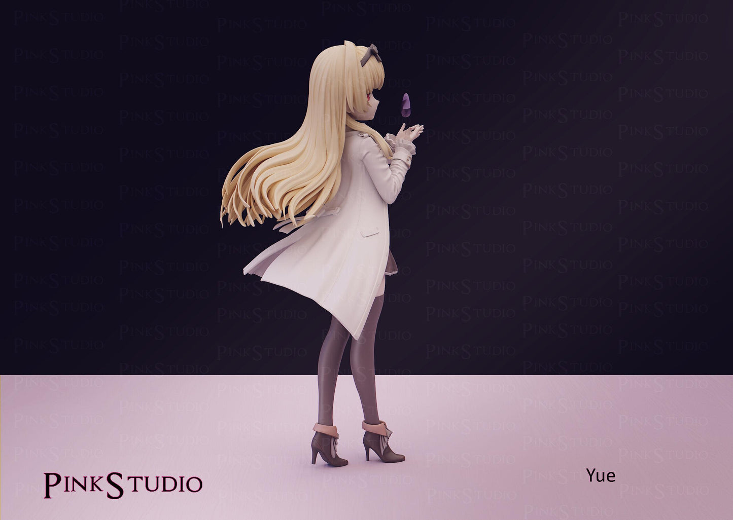 Vampire Girl Model Kit | 3D Resin Printed Figurine | Pink Studio